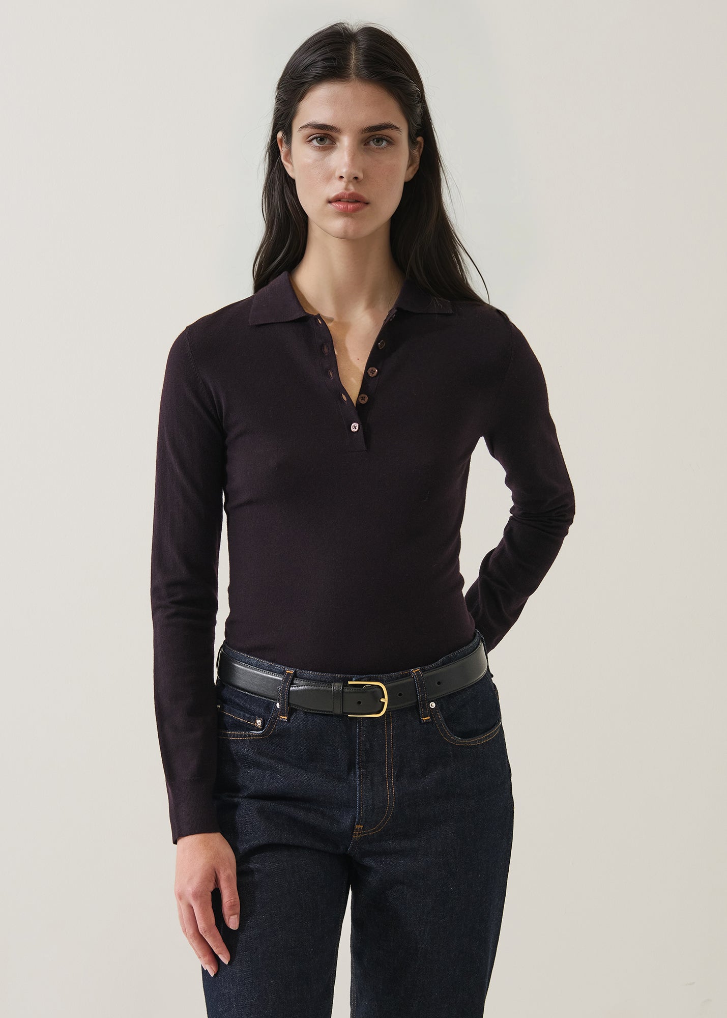 Superfine Merino Fitted Polo