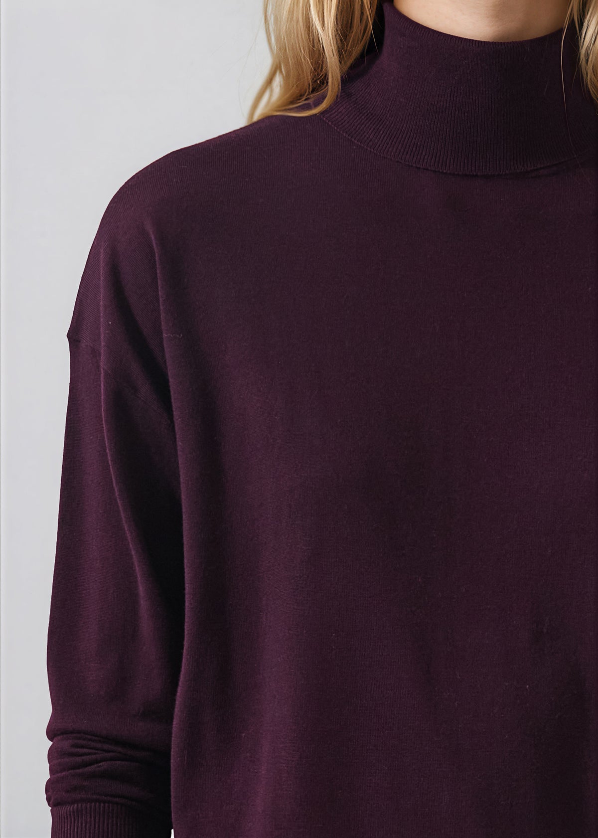 Extra-Fine Merino Relaxed Turtleneck - PATRICK ASSARAF