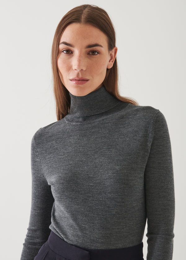 SUPERFINE MERINO TURTLENECK | PATRICK ASSARAF.