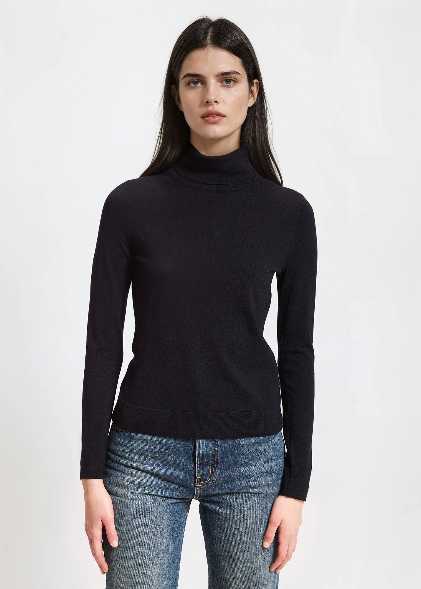 Superfine Merino Turtleneck | PATRICK ASSARAF | Luxury Fashion