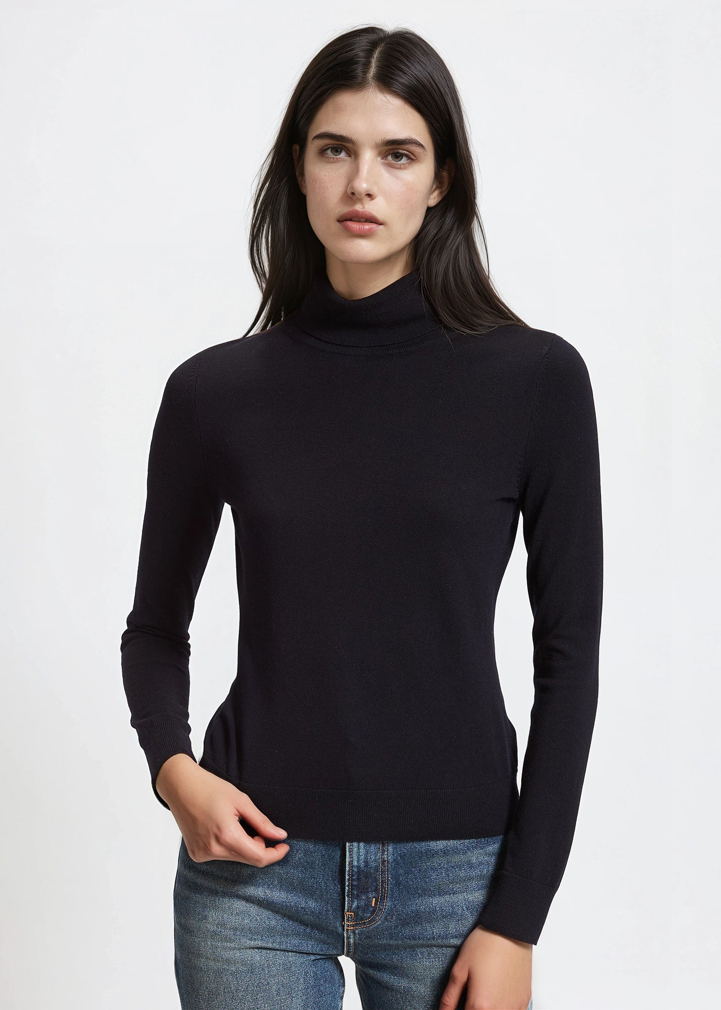 Superfine Merino Turtleneck