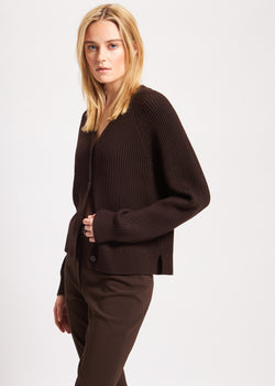 RIBBED MERINO CARDIGAN | PATRICK ASSARAF.