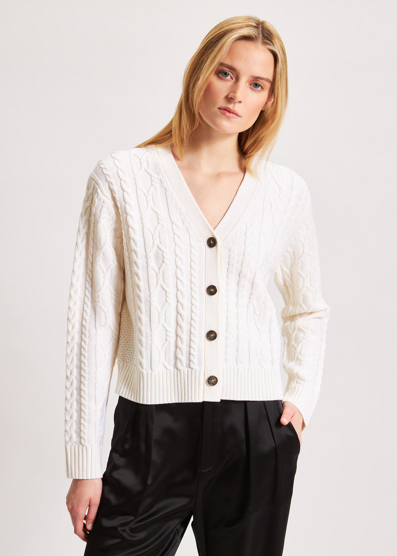 CABLE KNIT CARDIGAN