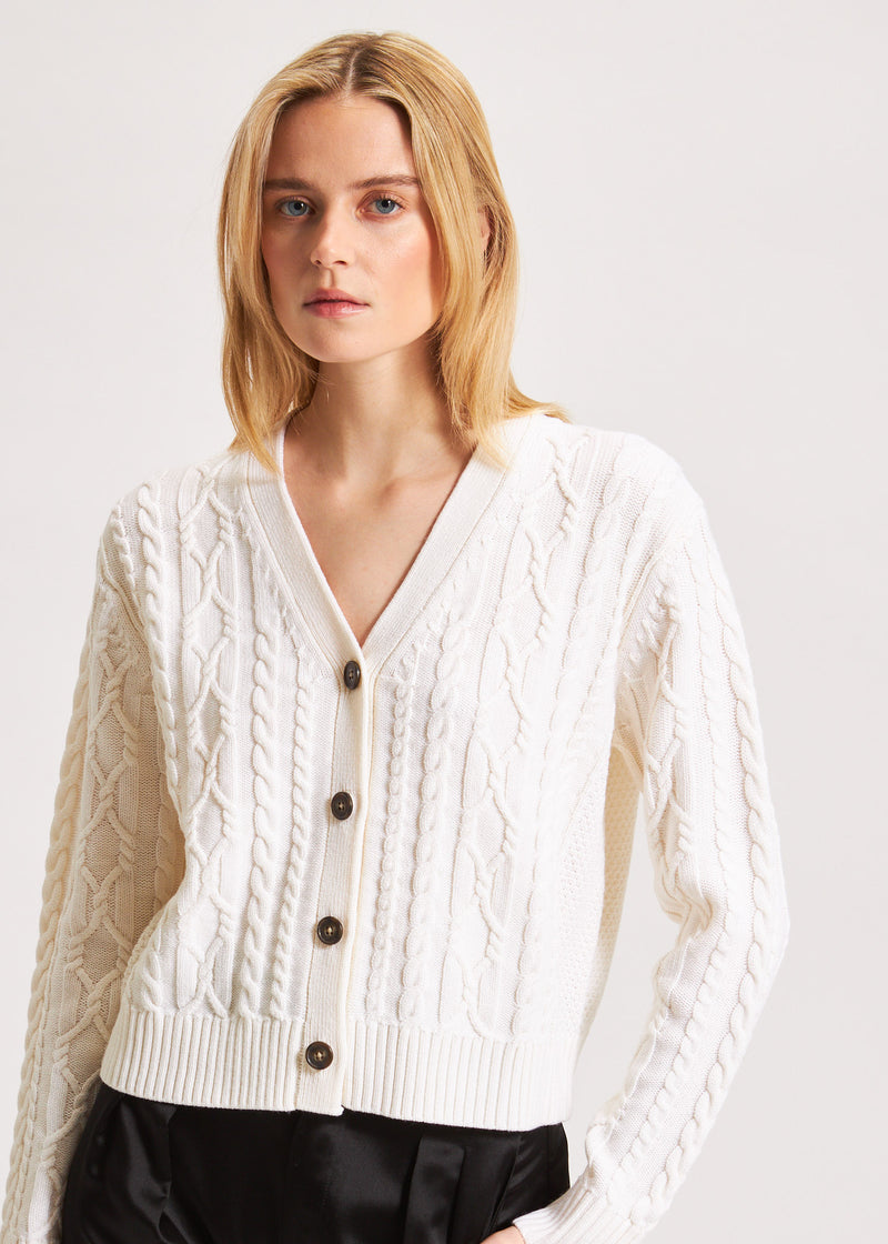 CABLE KNIT CARDIGAN
