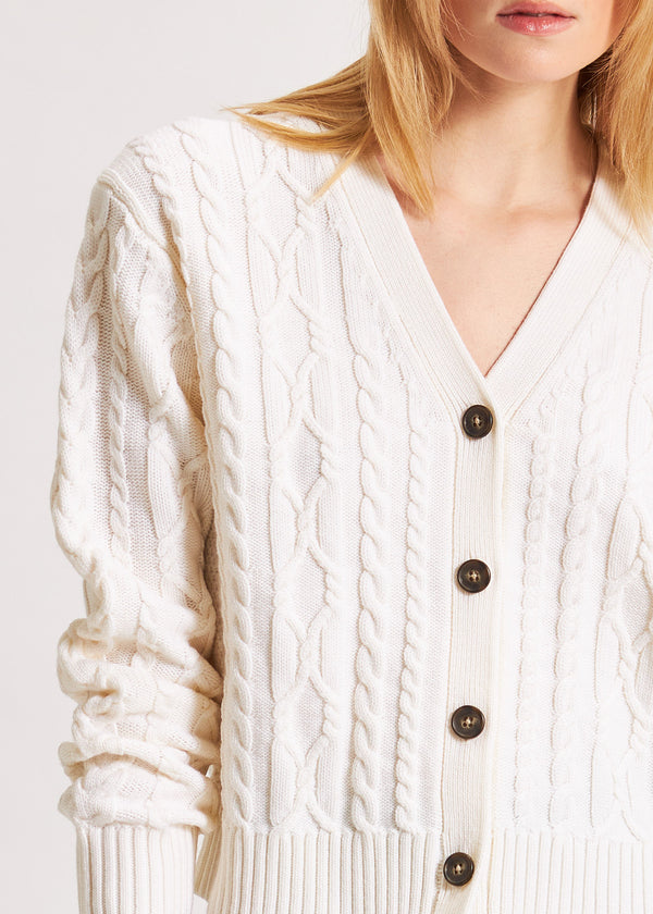 CABLE KNIT CARDIGAN