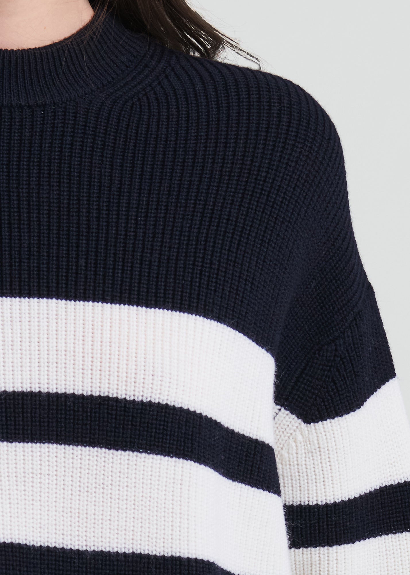 Merino Striped Crewneck