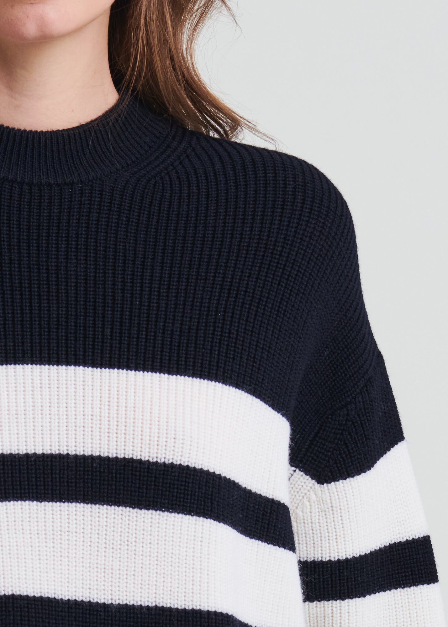 Merino Striped Crewneck