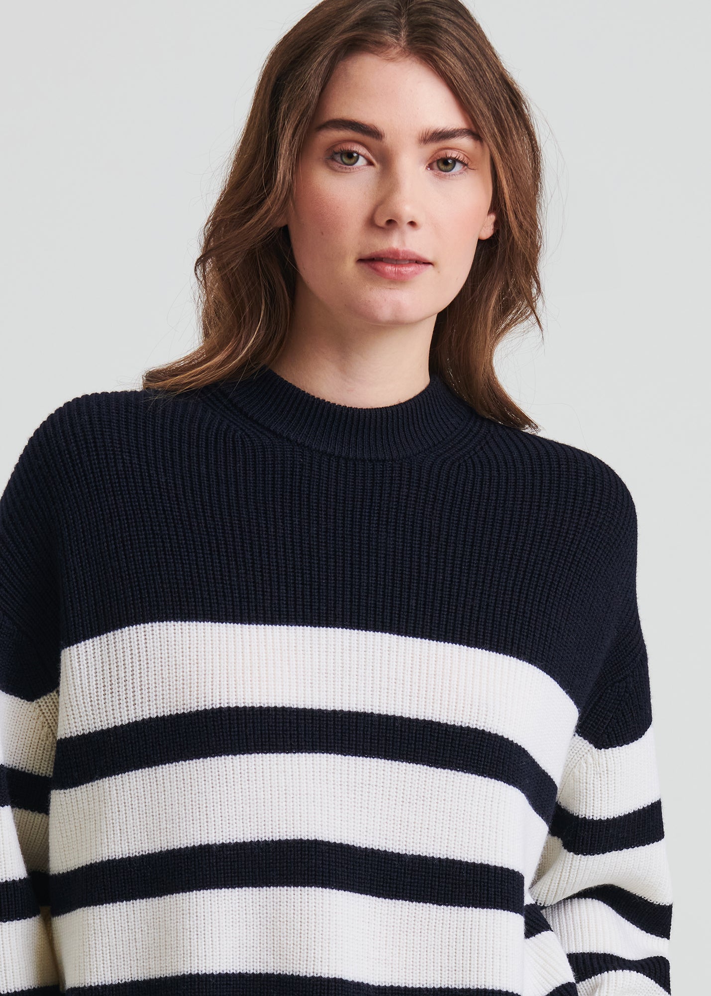 Merino Striped Crewneck