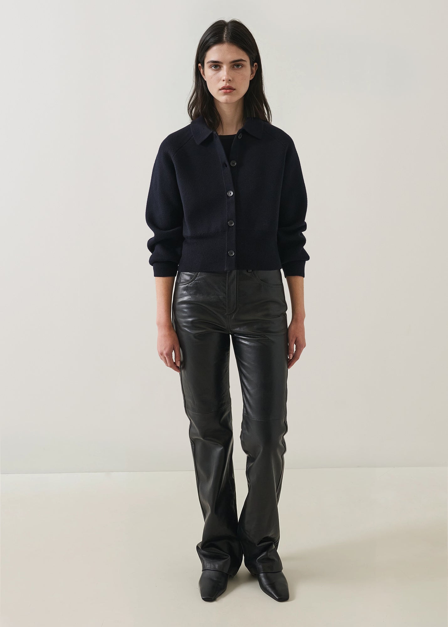 Merino Milano Stitch Button Cardigan