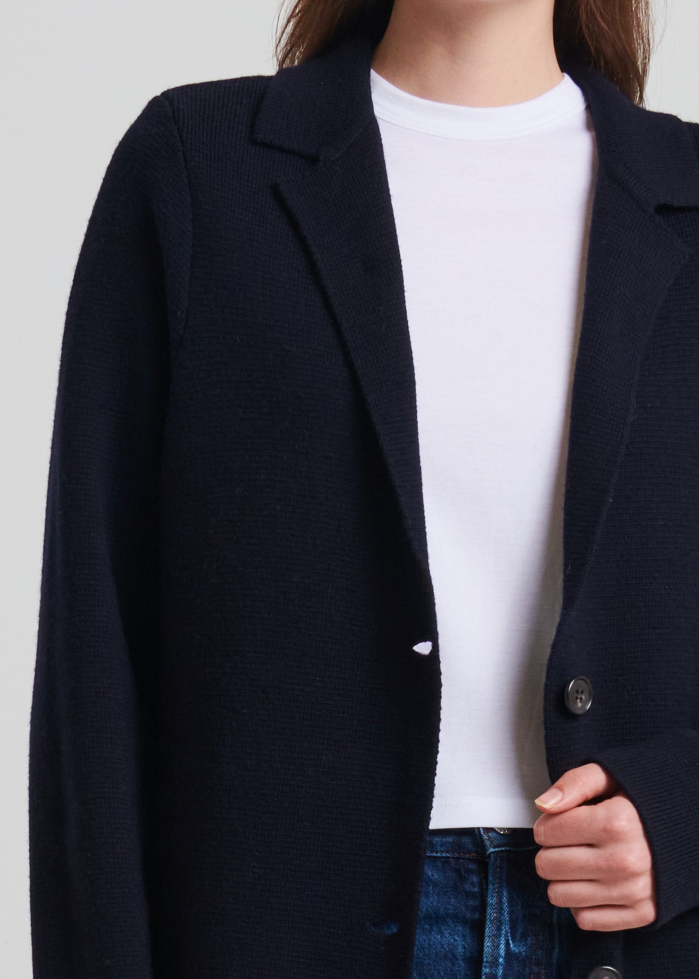 Merino Wool Single Breasted Coat