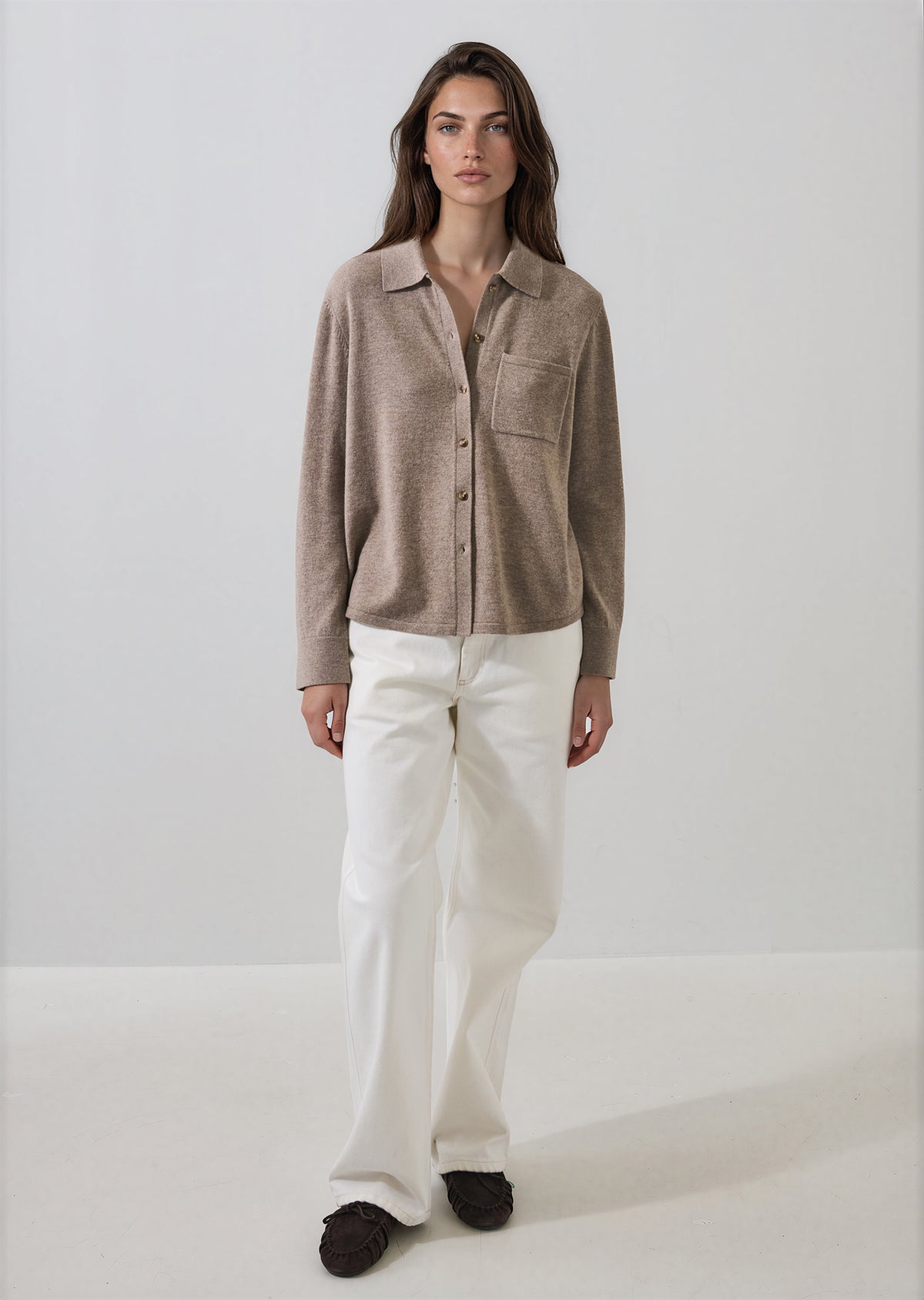 Merino Cashmere Relaxed Knit Shirt - PATRICK ASSARAF