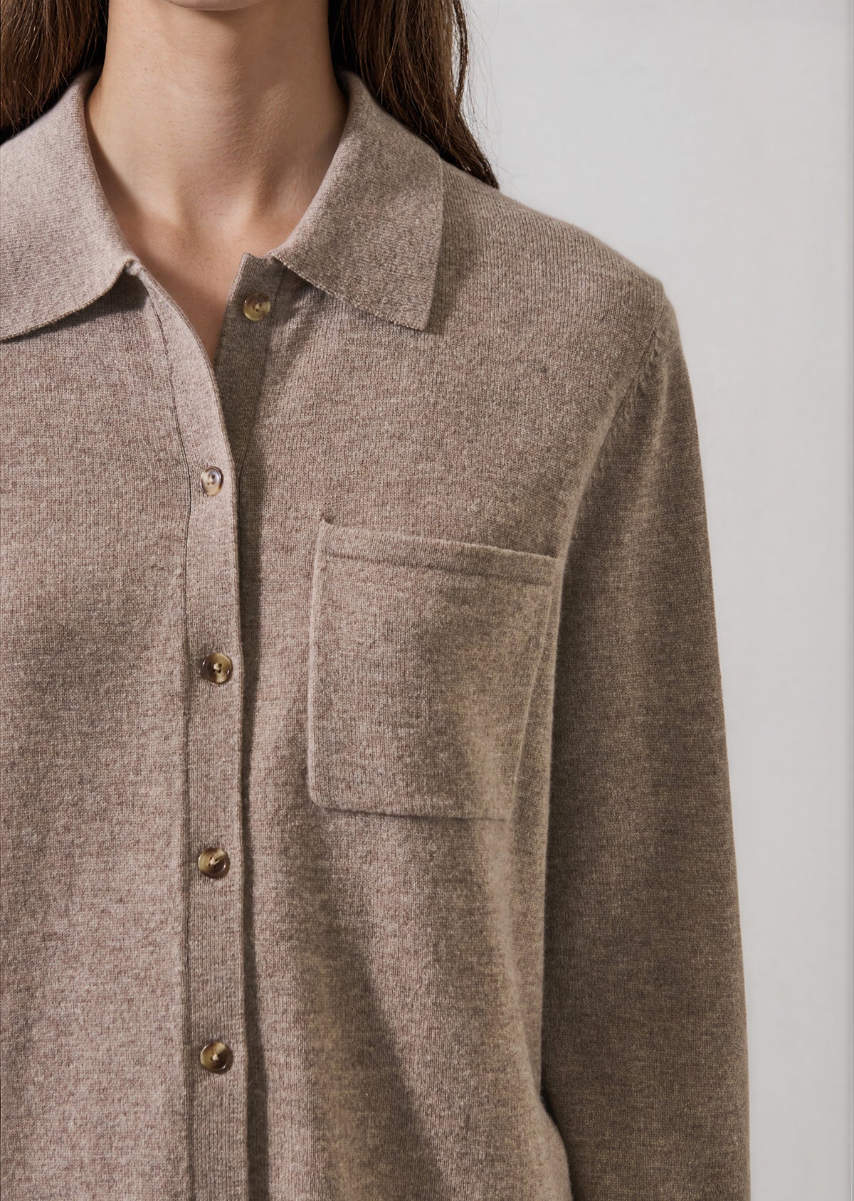 Merino Cashmere Relaxed Knit Shirt - PATRICK ASSARAF