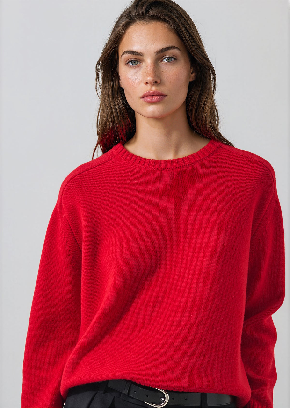 Merino Cashmere Relaxed Crewneck - PATRICK ASSARAF