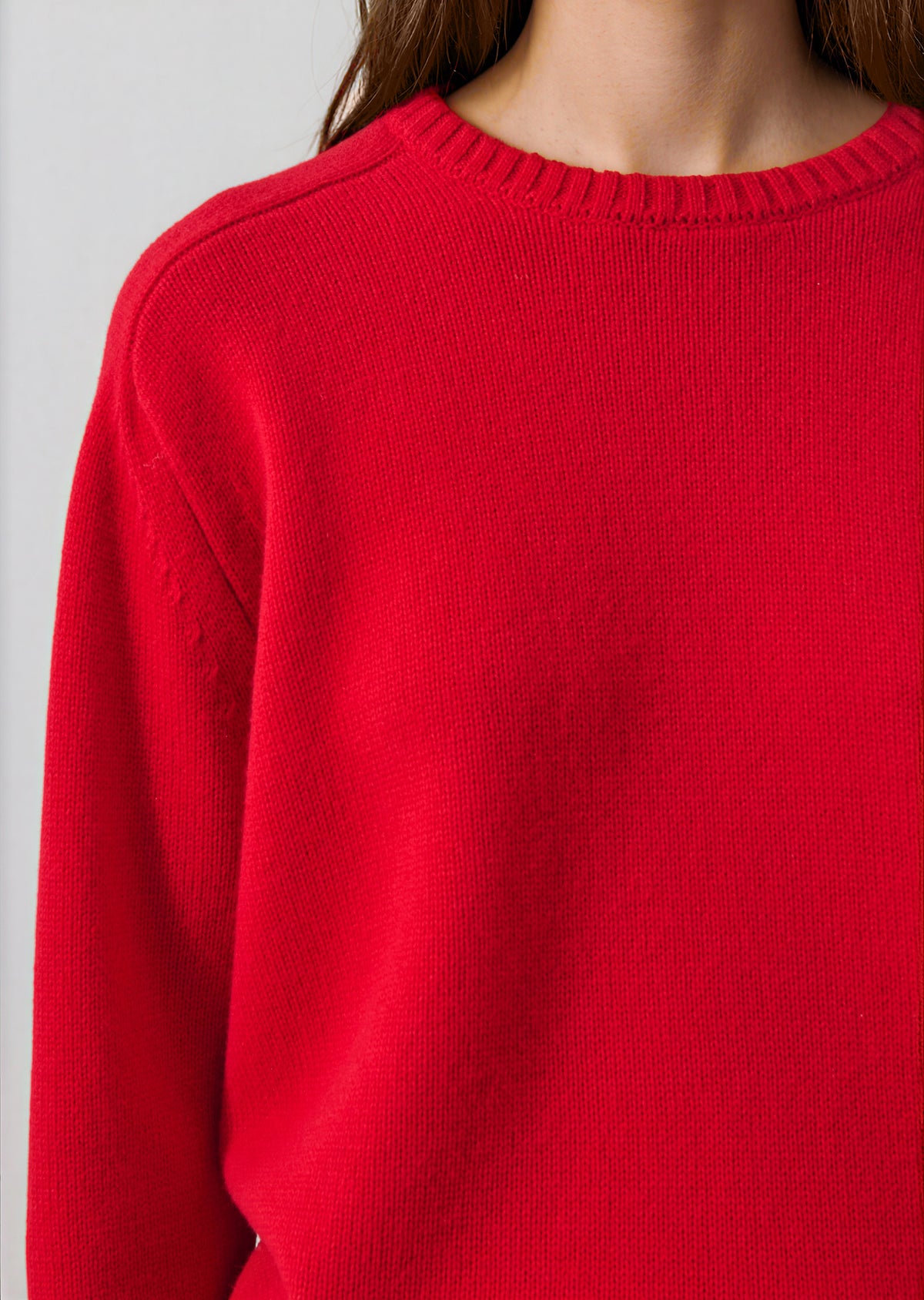 Merino Cashmere Relaxed Crewneck - PATRICK ASSARAF