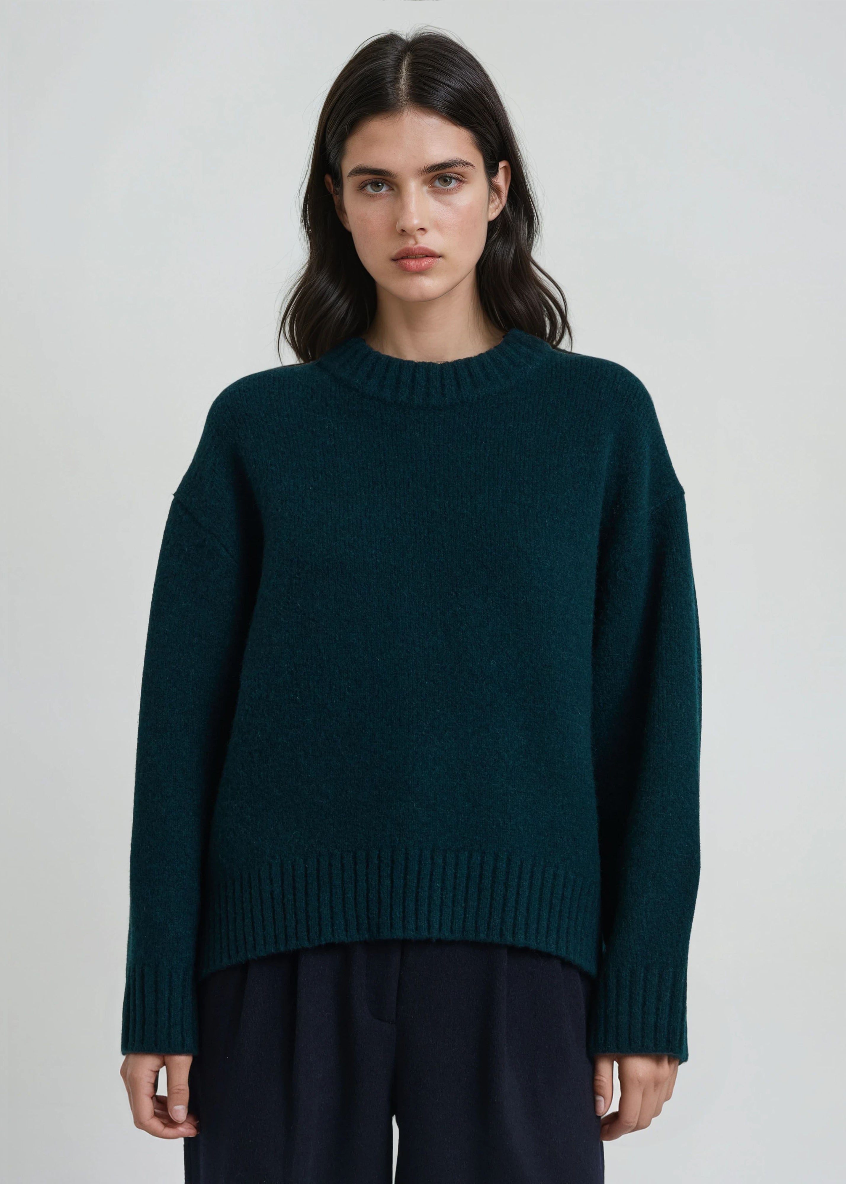 Oversized Crewneck Sweater | PATRICK ASSARAF | Luxury Fashion