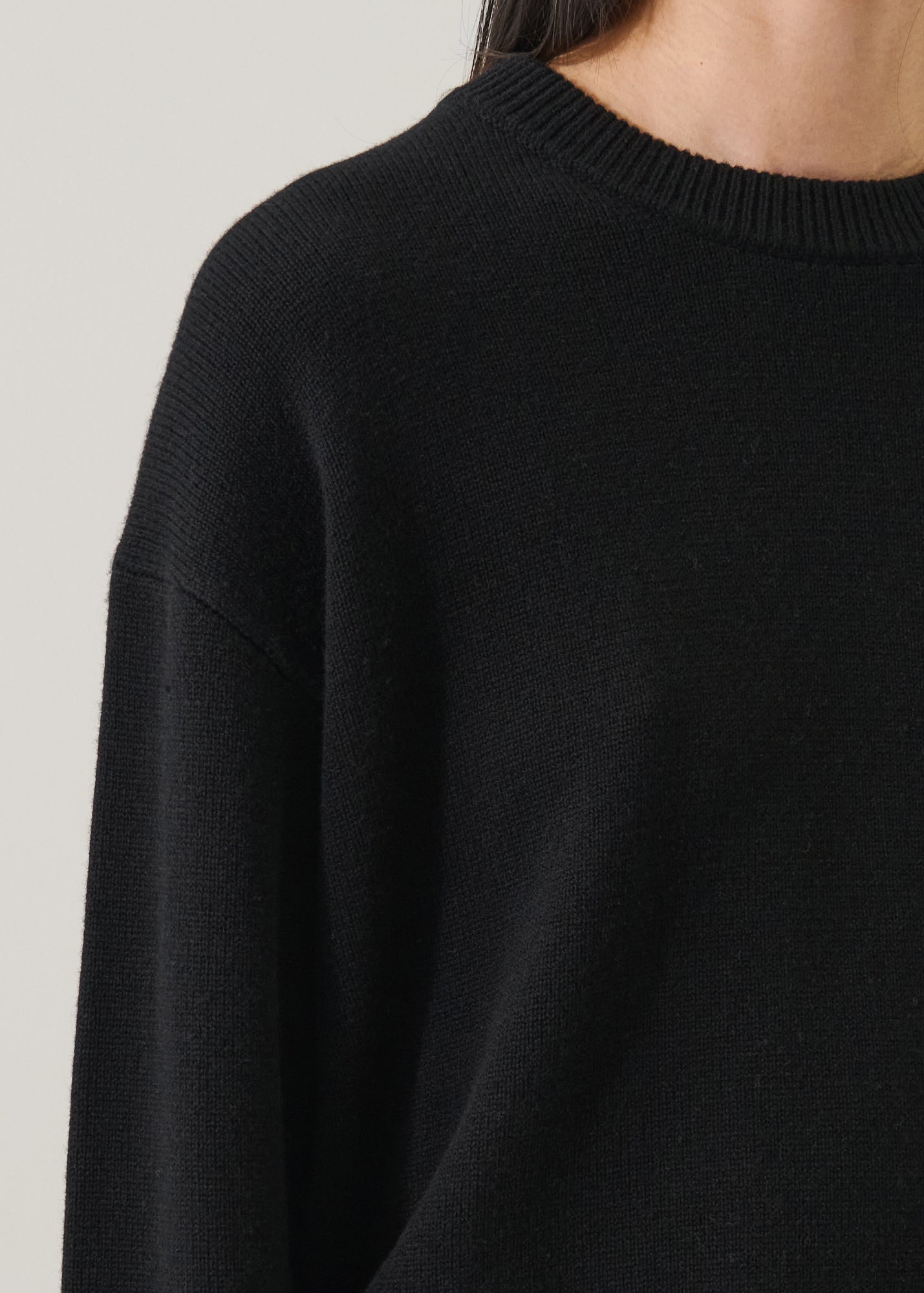 Merino Cashmere Relaxed Crew