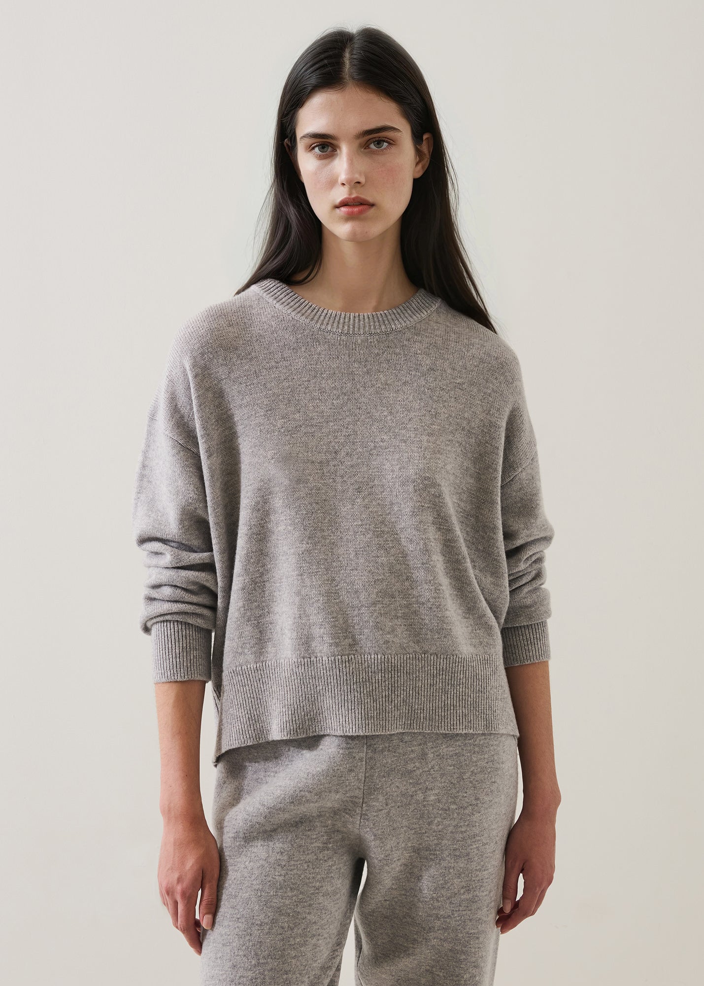 Merino Cashmere Relaxed Crew