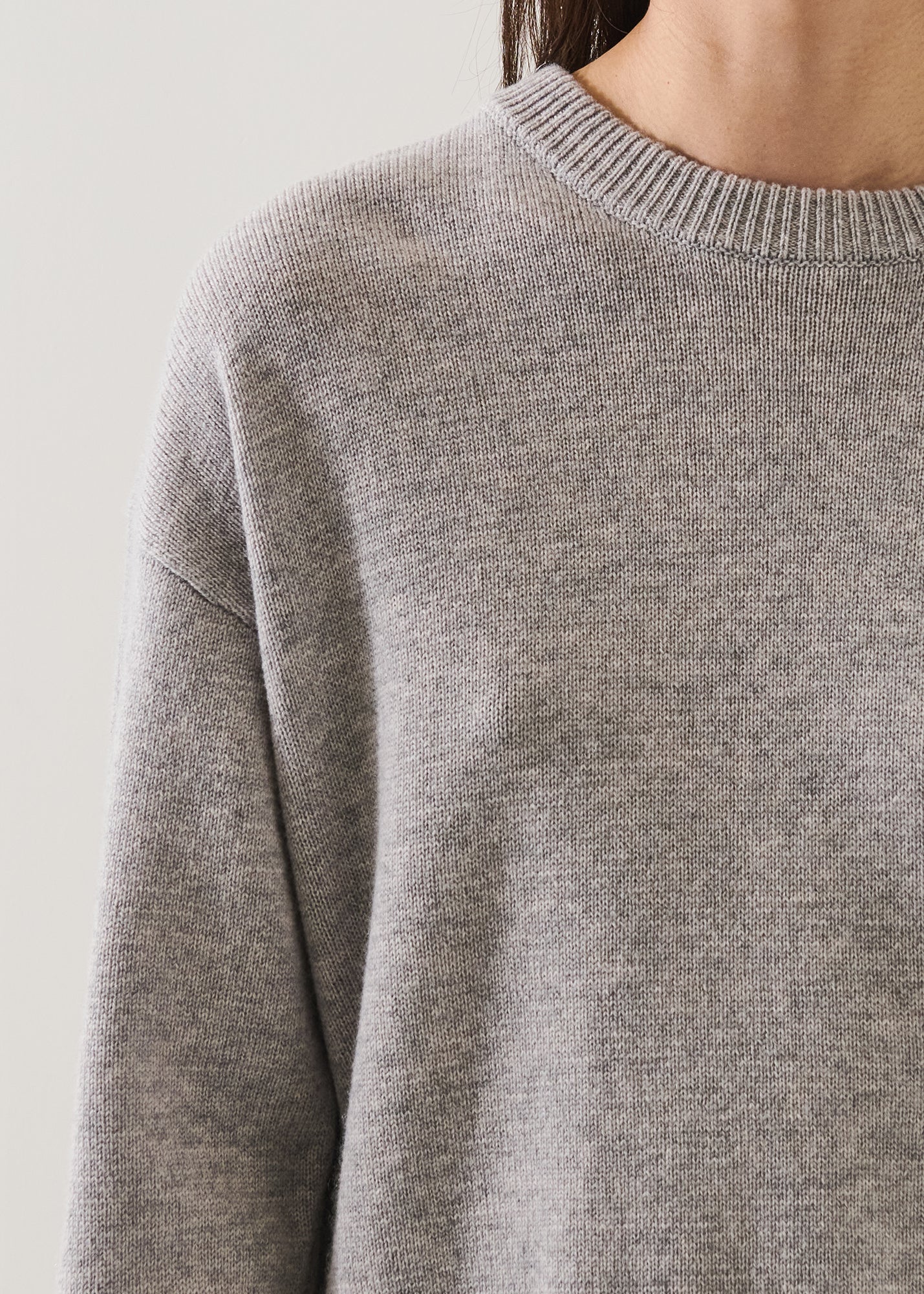 Merino Cashmere Relaxed Crew
