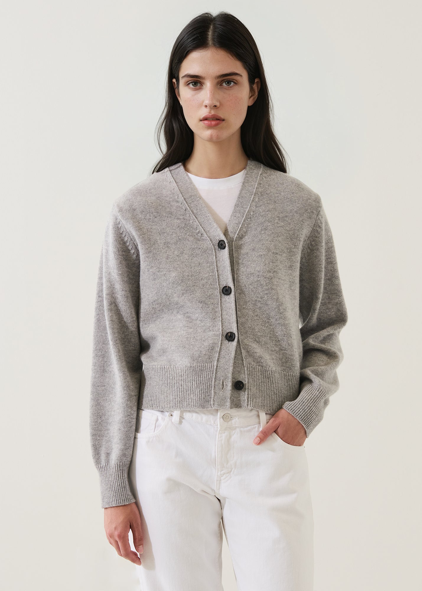 Merino Cashmere Classic Cardigan