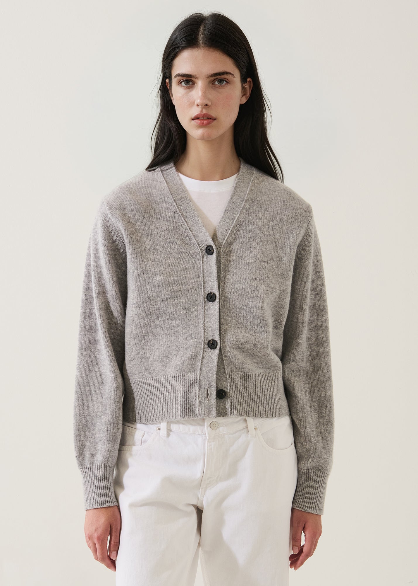 Merino Cashmere Classic Cardigan