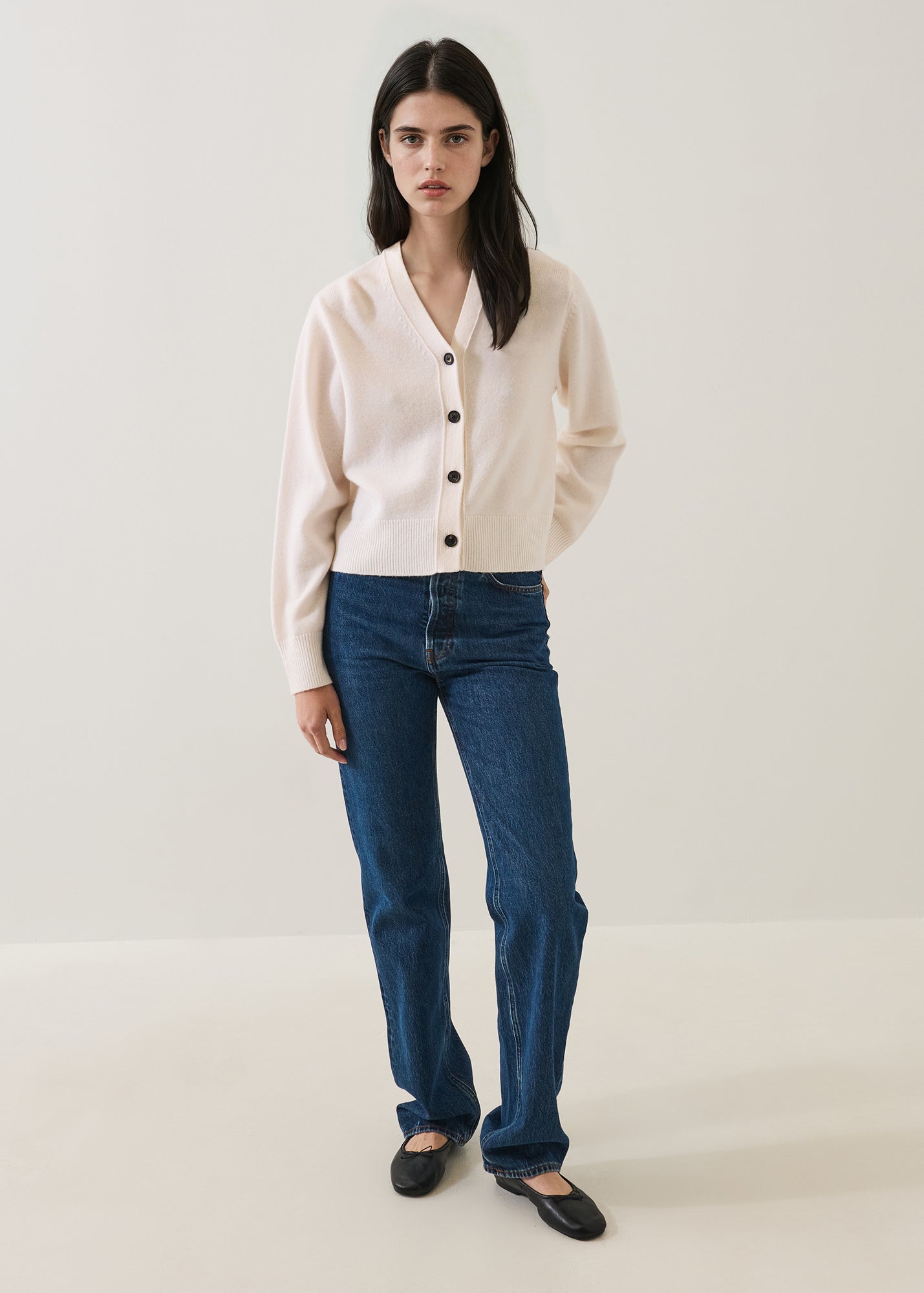 Merino Cashmere Classic Cardigan