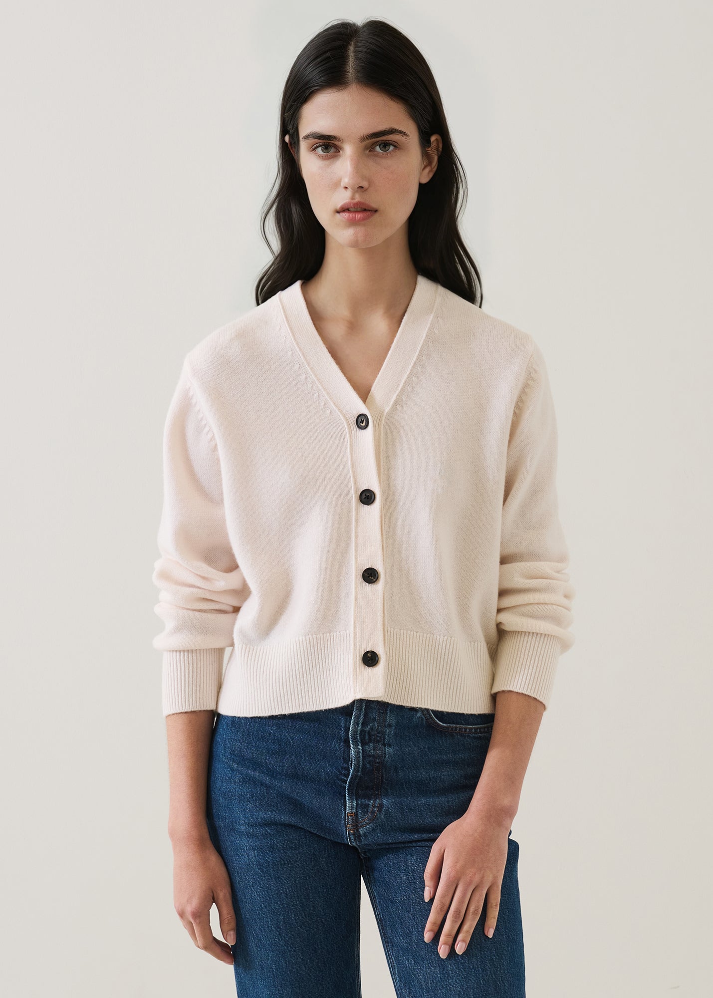 Merino Cashmere Classic Cardigan