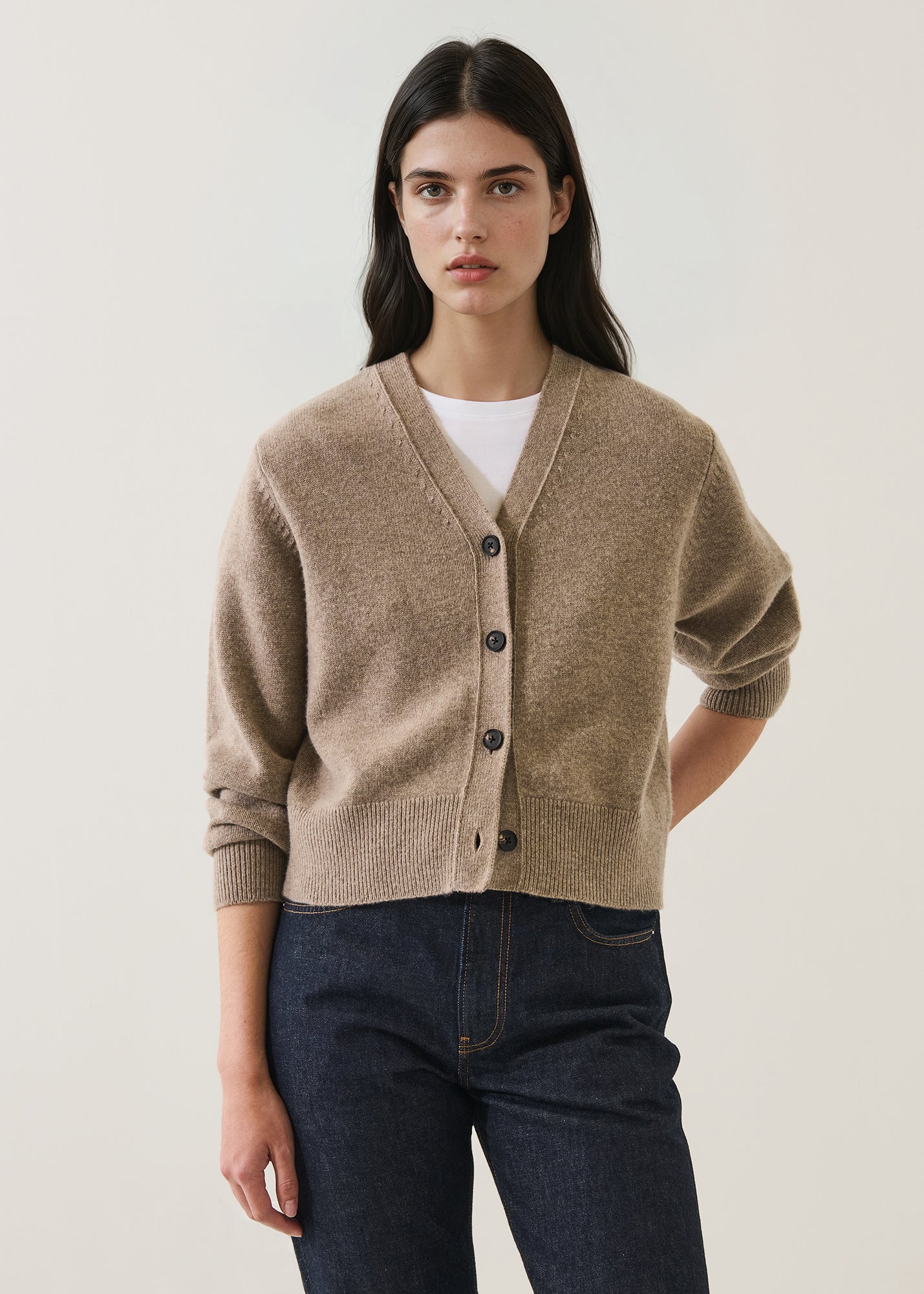Merino Cashmere Classic Cardigan