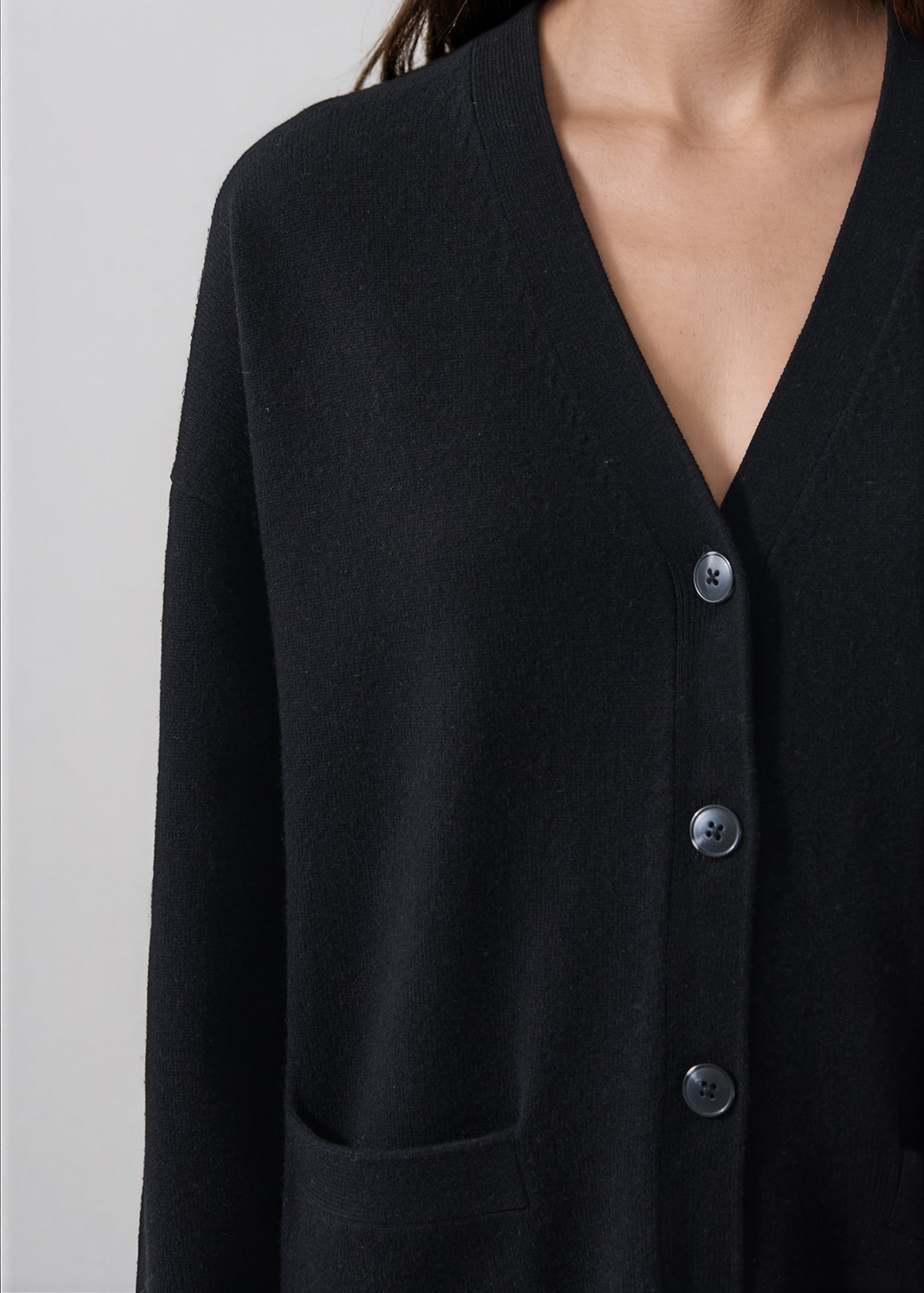 Merino Cashmere Oversized Cardigan - PATRICK ASSARAF