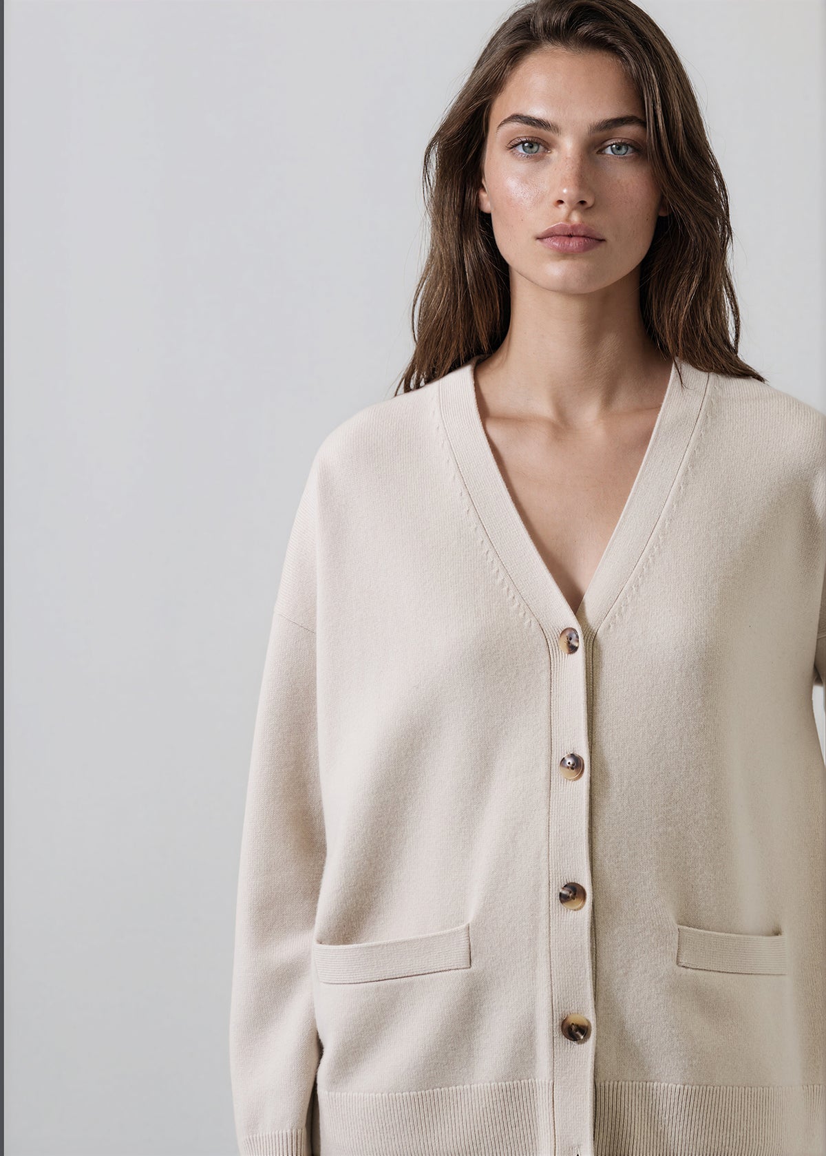 Merino Cashmere Oversized Cardigan - PATRICK ASSARAF