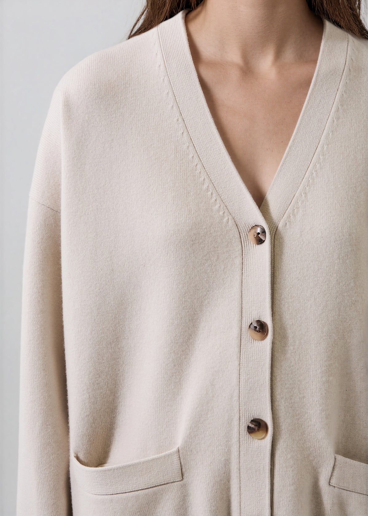 Merino Cashmere Oversized Cardigan - PATRICK ASSARAF