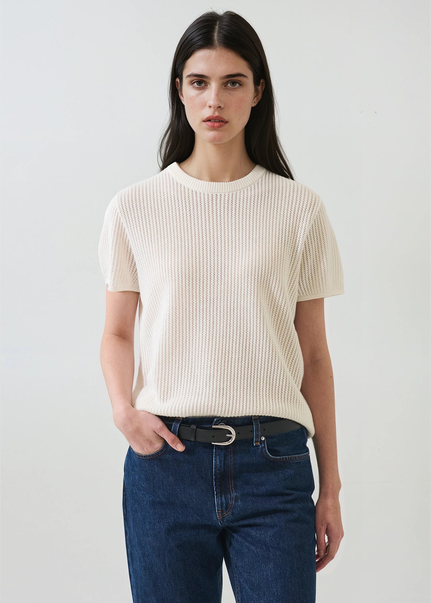 Cotton Cashmere Relaxed Knit Crew - PATRICK ASSARAF