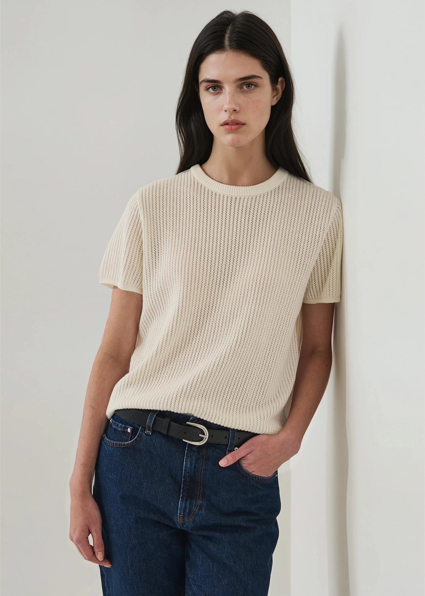 Cotton Cashmere Relaxed Knit Crew - PATRICK ASSARAF