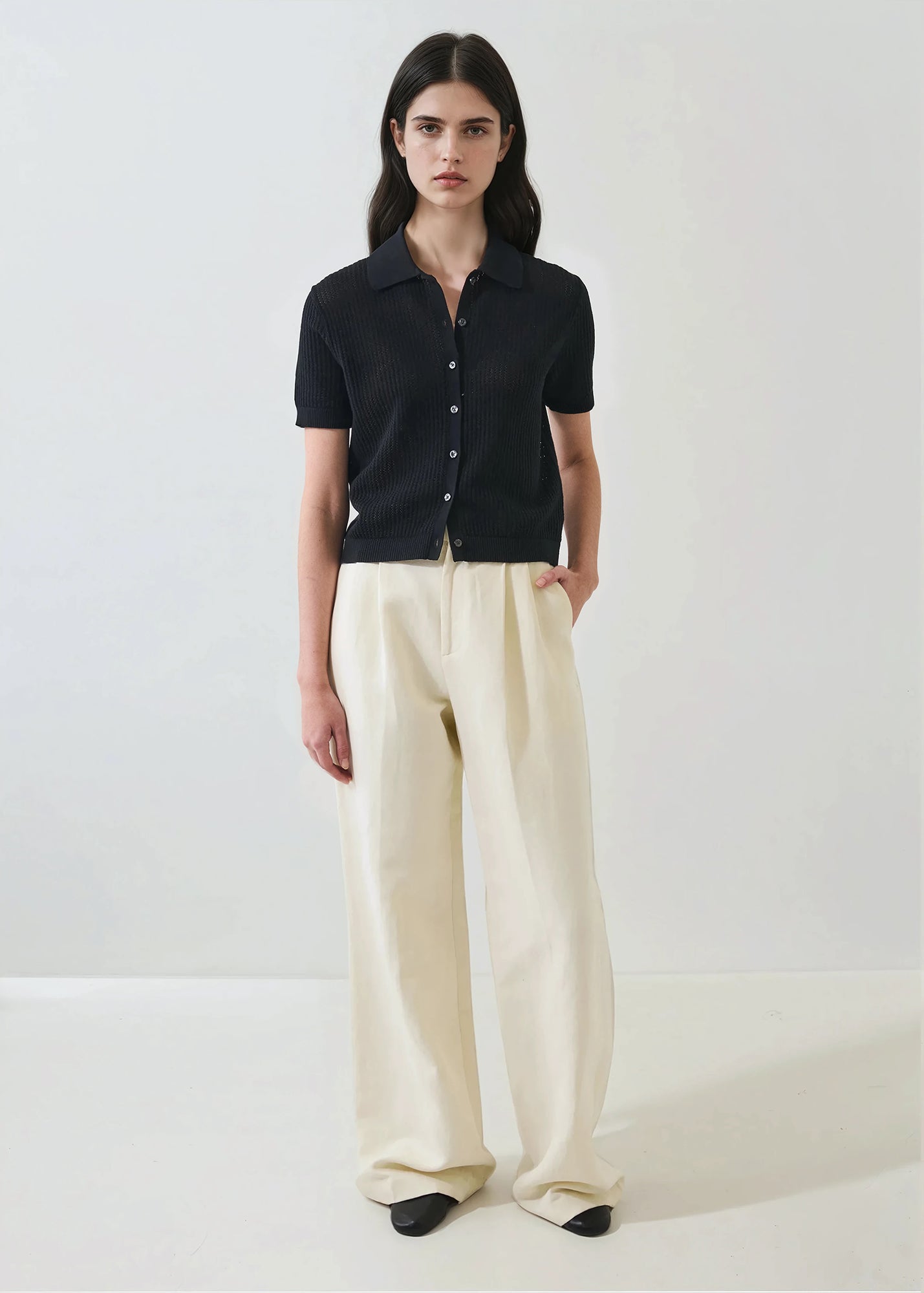 Cotton Cashmere Button-up Knit - PATRICK ASSARAF