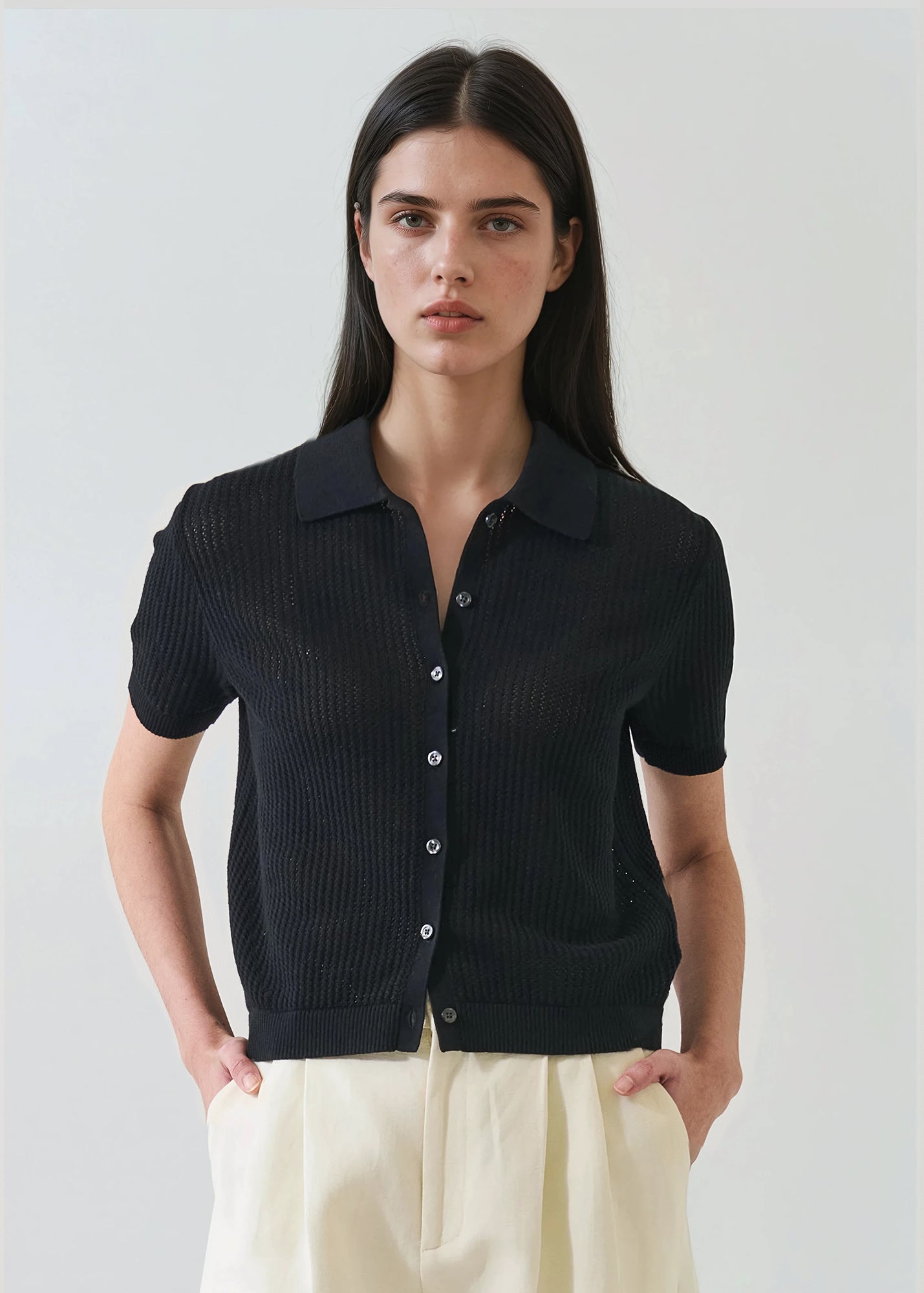 Cotton Cashmere Button-up Knit - PATRICK ASSARAF