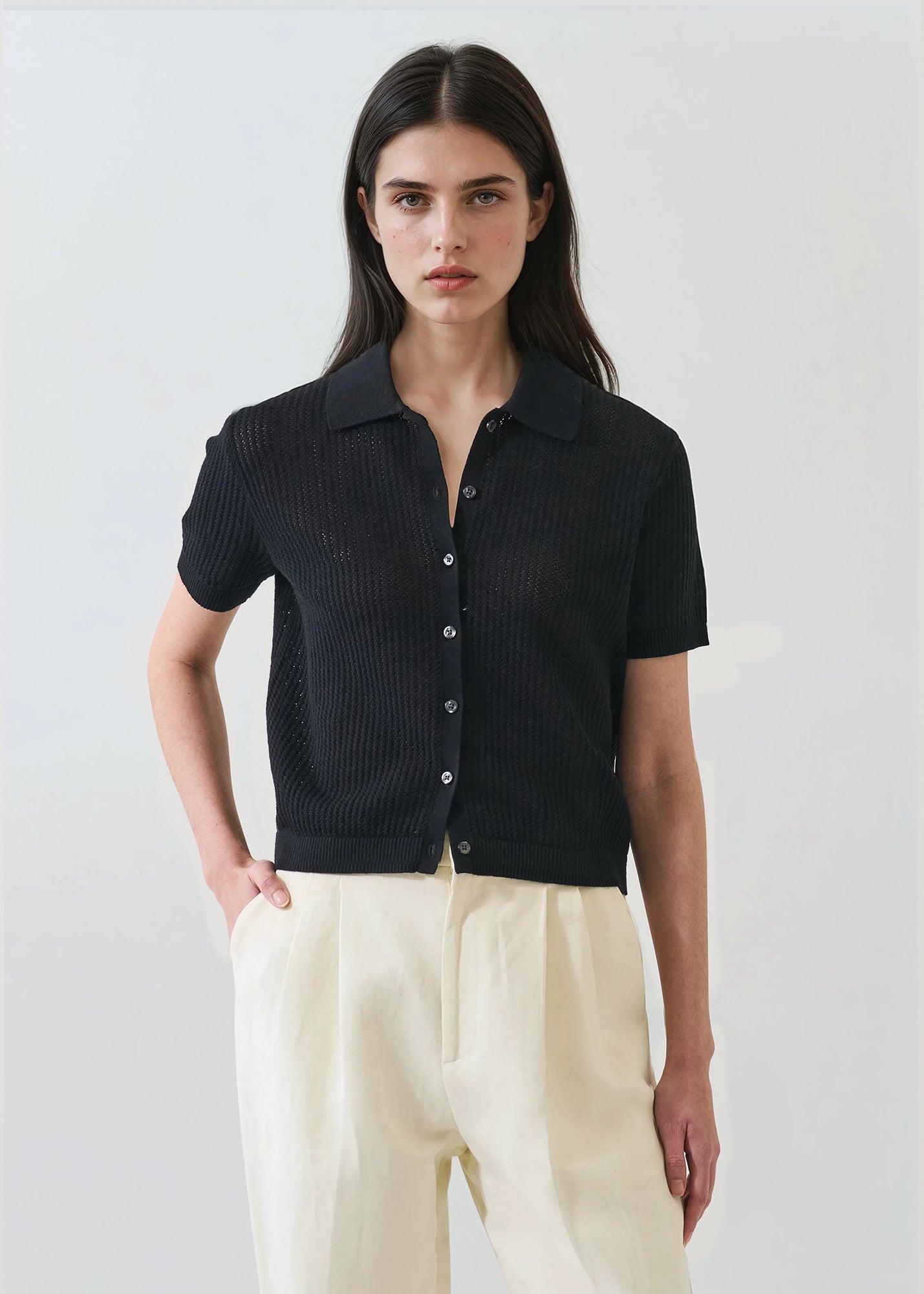 Cotton Cashmere Button-up Knit - PATRICK ASSARAF