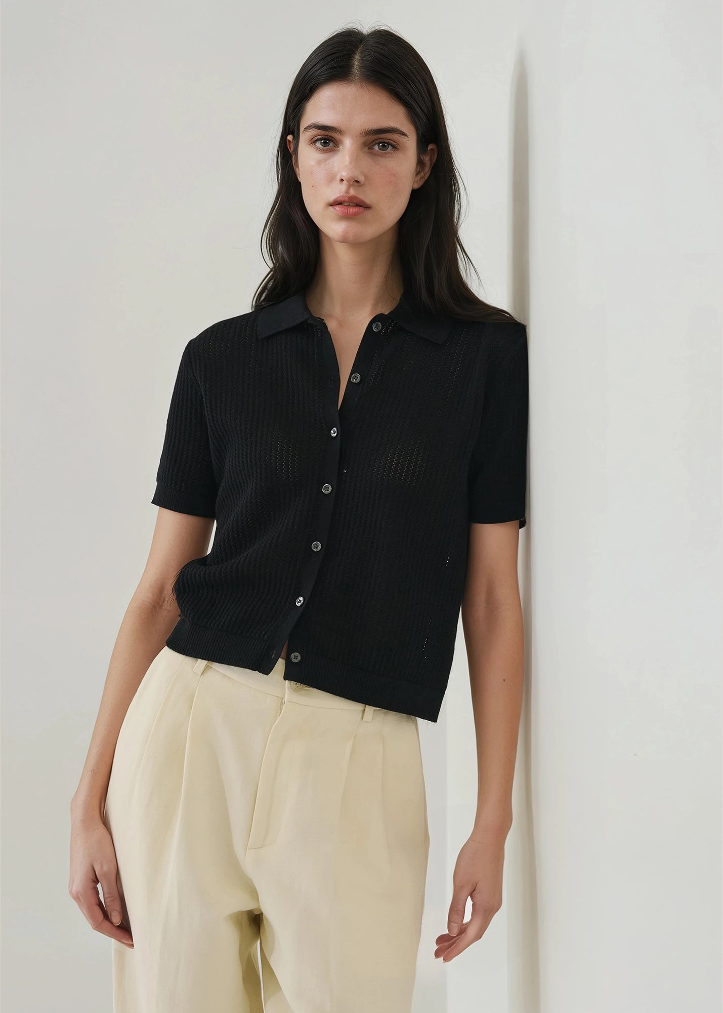Cotton Cashmere Button-up Knit - PATRICK ASSARAF
