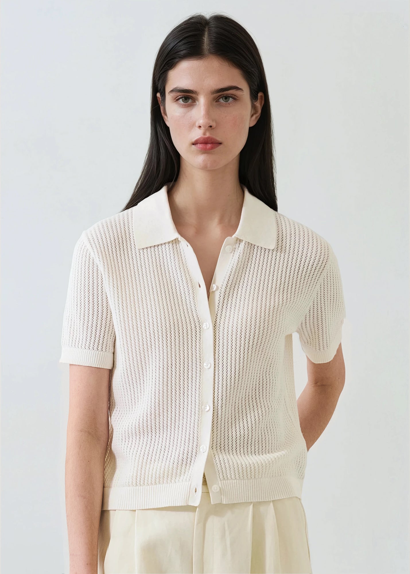 Cotton Cashmere Button-up Knit - PATRICK ASSARAF