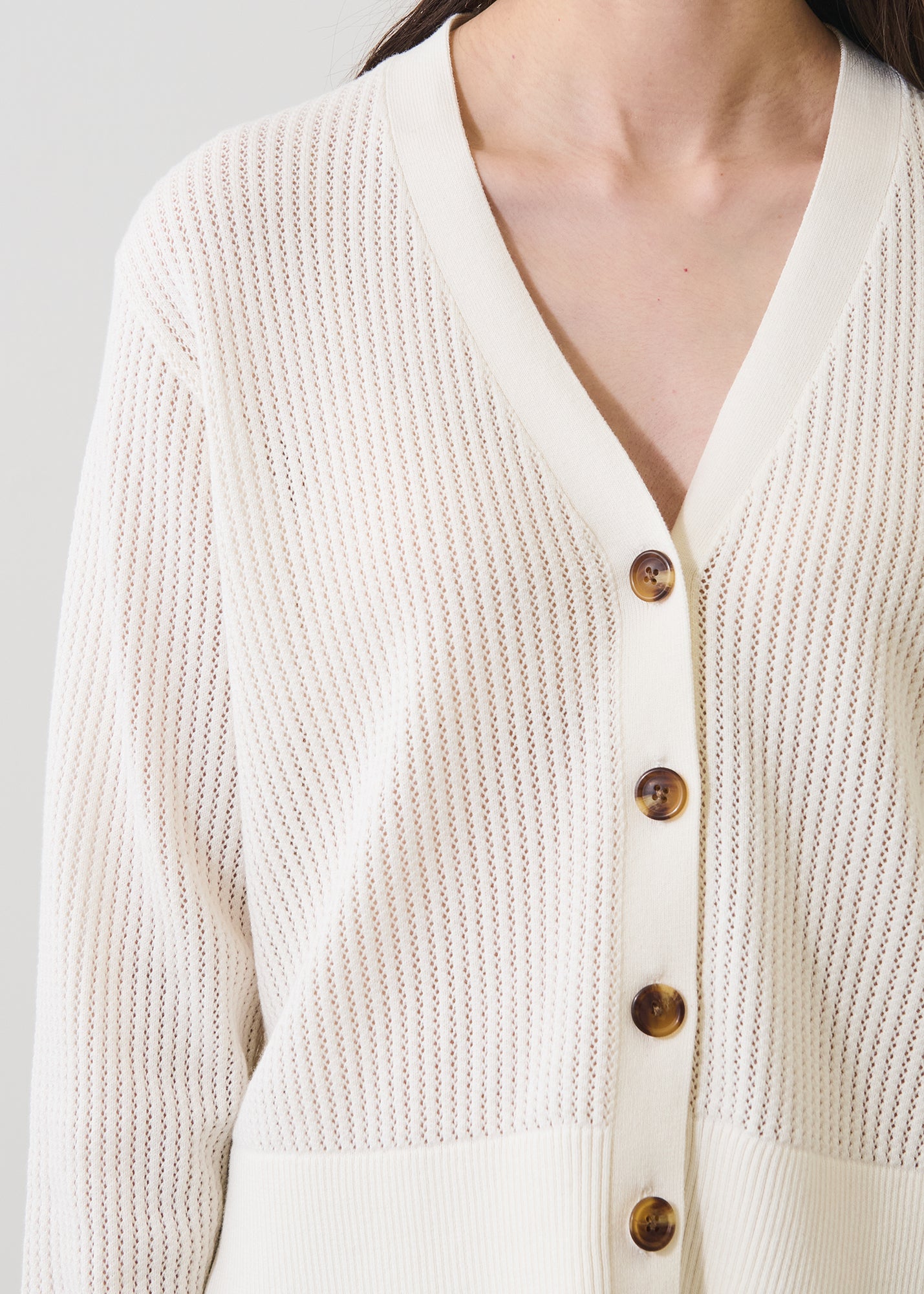 Cotton Cashmere Relaxed Cardigan - PATRICK ASSARAF