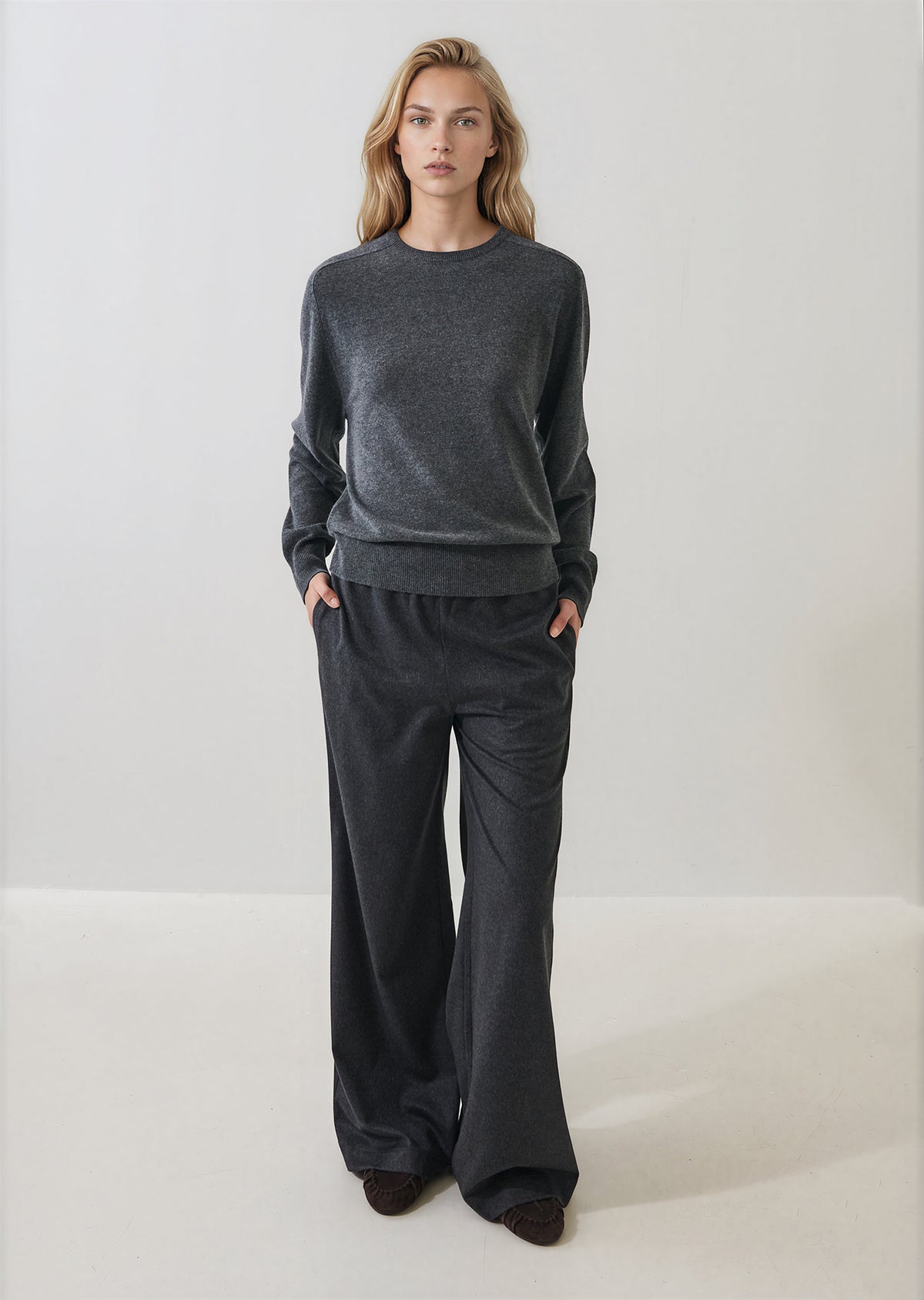 Nano Cashmere Saddle Shoulder Crewneck - PATRICK ASSARAF