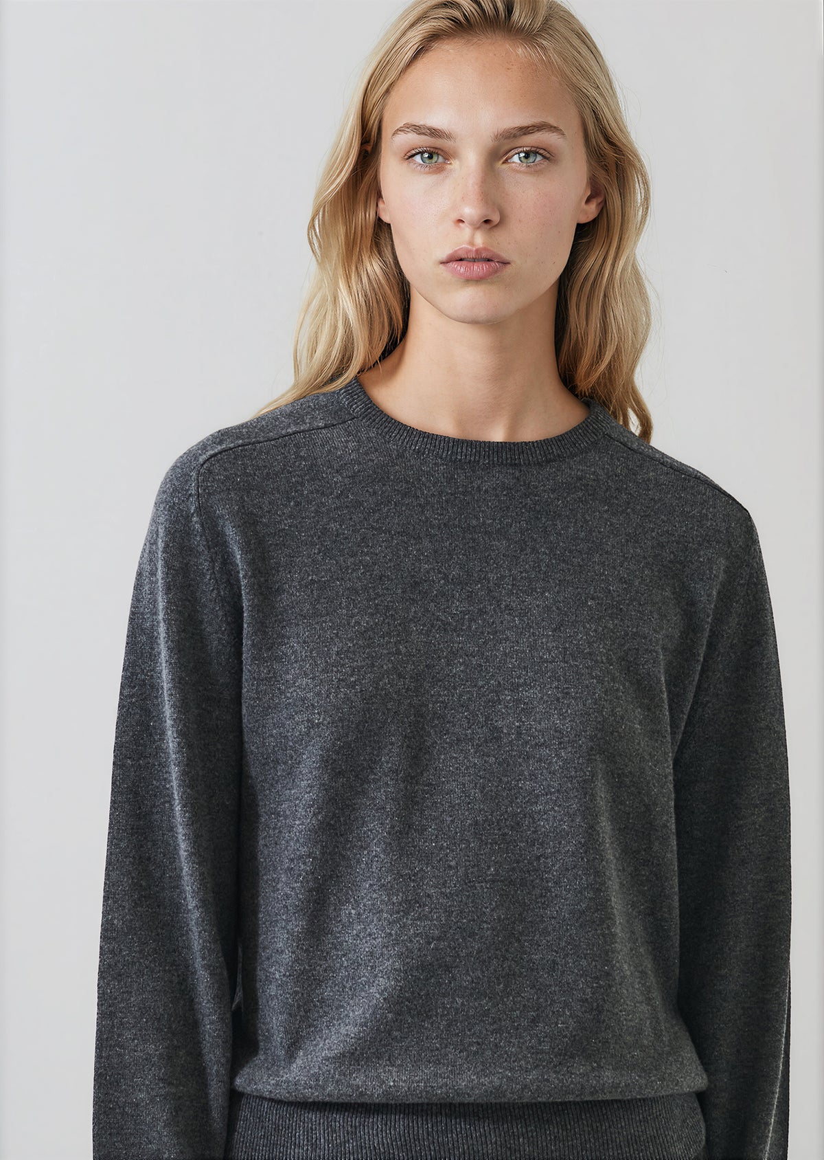Nano Cashmere Saddle Shoulder Crewneck - PATRICK ASSARAF