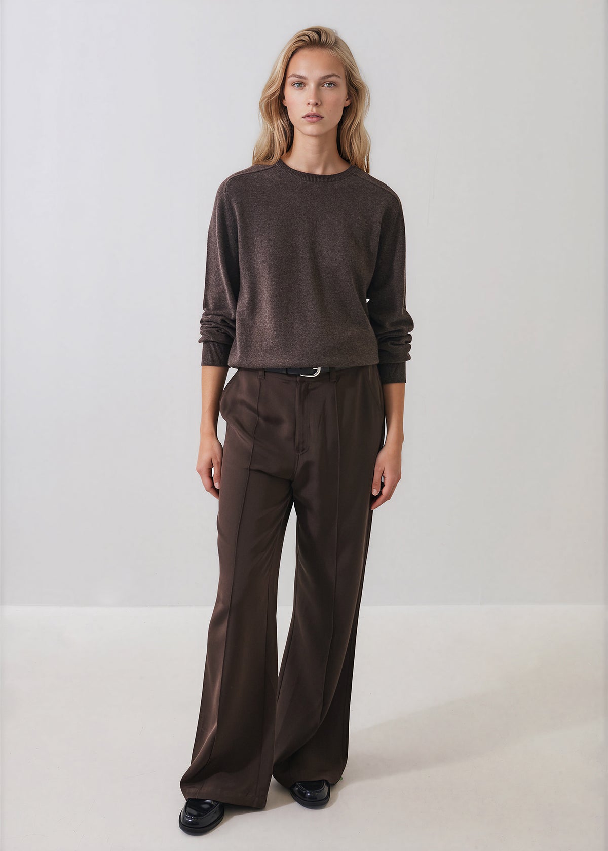 Nano Cashmere Saddle Shoulder Crewneck - PATRICK ASSARAF