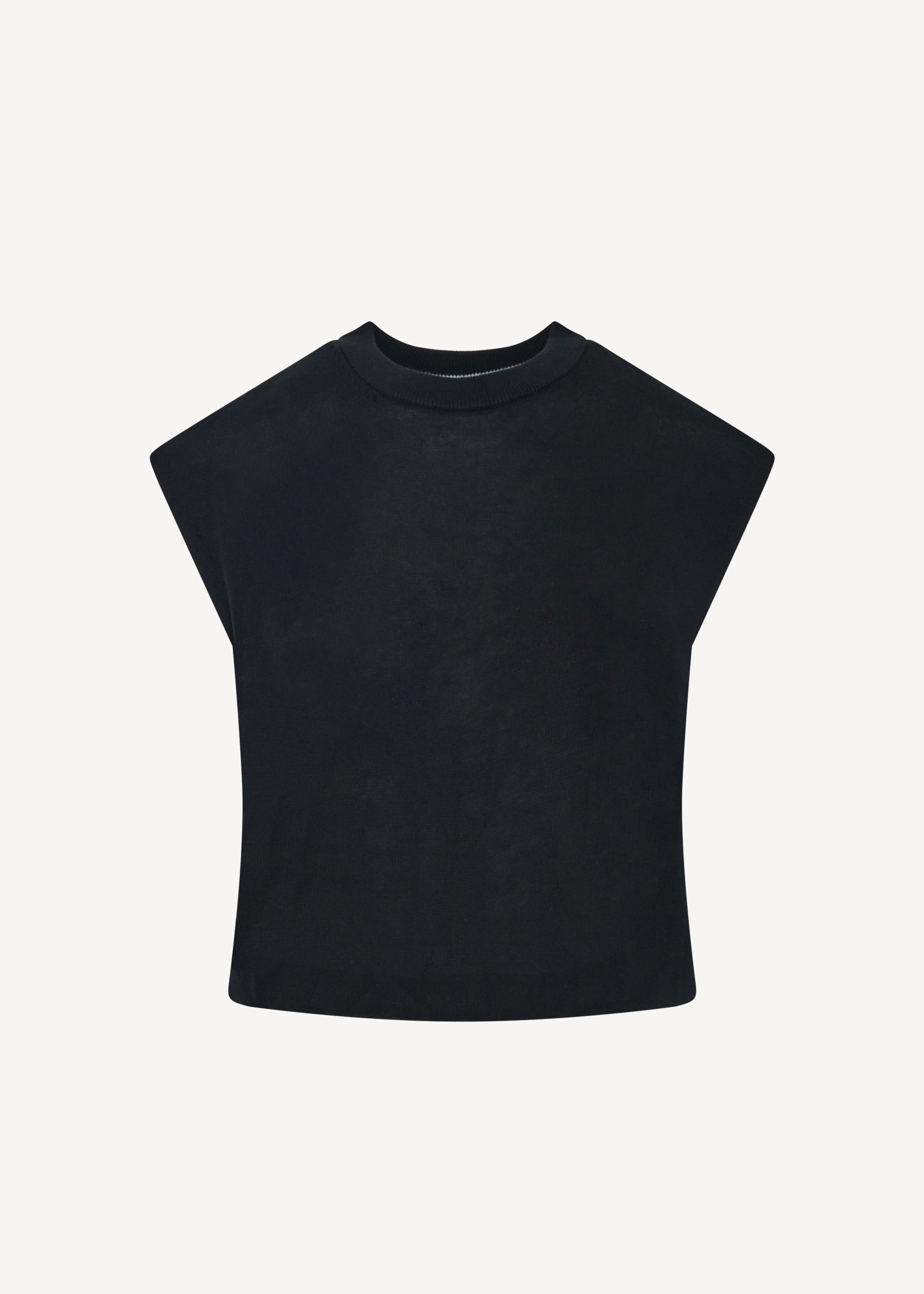 Lyocell Cashmere Blend Sleeveless High Crewneck - PATRICK ASSARAF