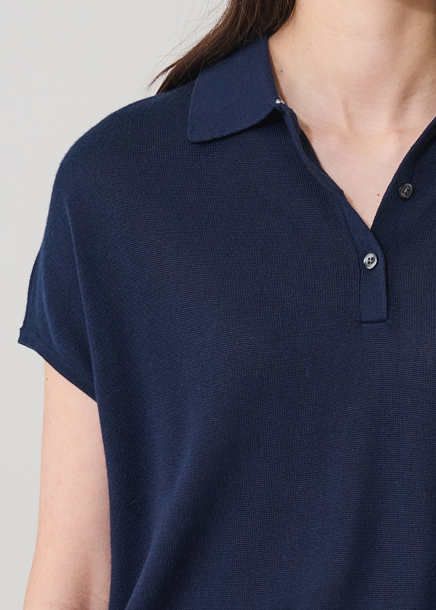 Lyocell Cashmere Blend Short Sleeve Polo - PATRICK ASSARAF