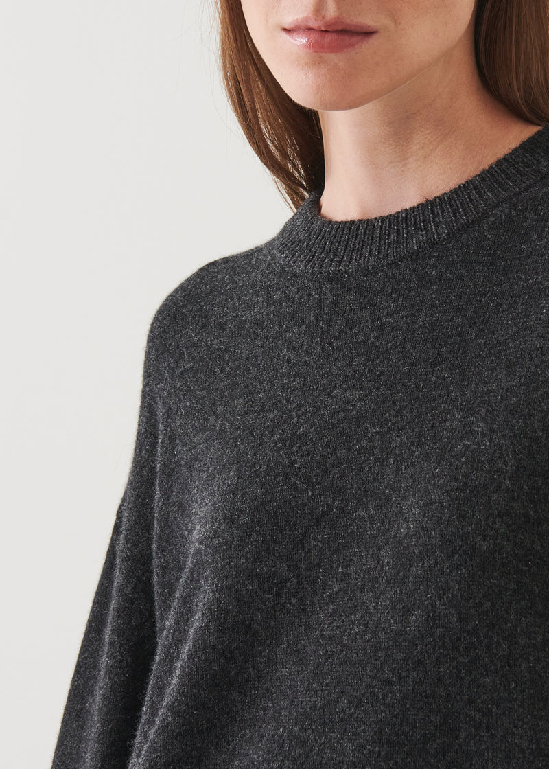 RELAXED CASHMERE CREWNECK | PATRICK ASSARAF.