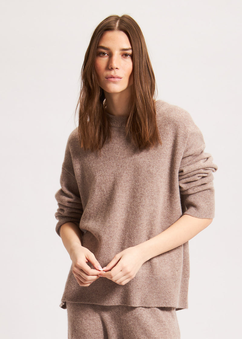 RELAXED CASHMERE CREWNECK | PATRICK ASSARAF.