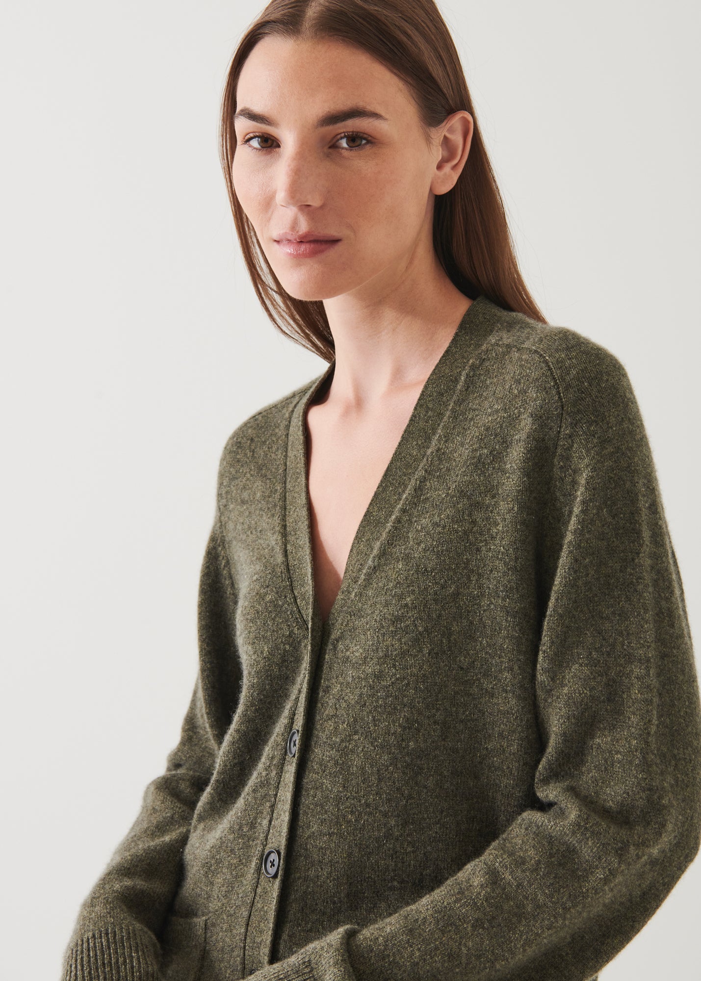 SUPERFINE MERINO SUNFADE RELAXED CARDIGAN