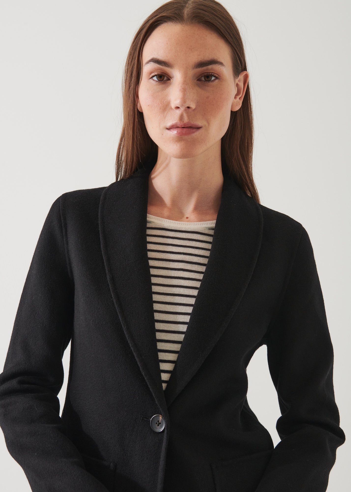 SHAWL COLLAR CASHMERE BLAZER | PATRICK ASSARAF.