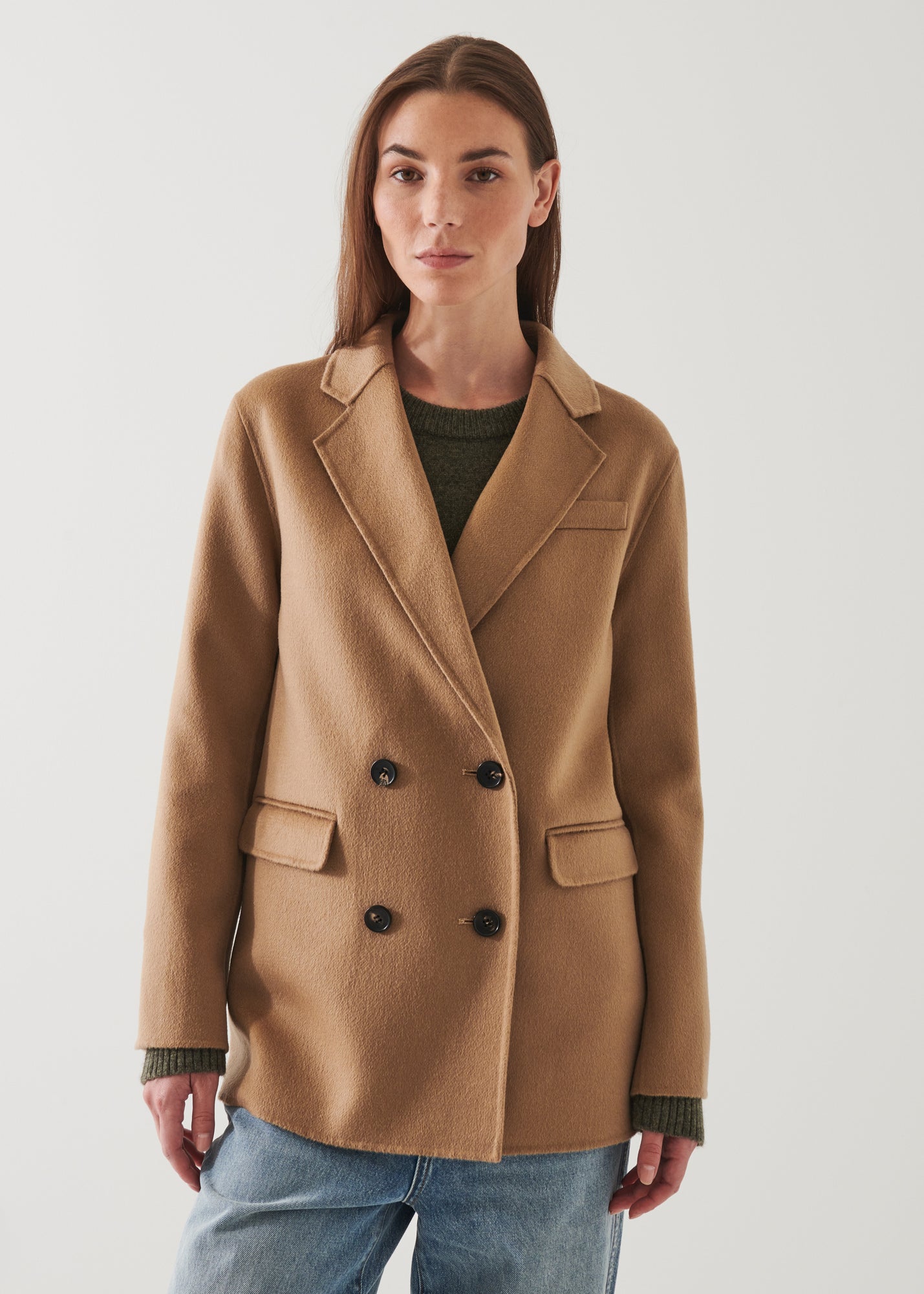 DOUBLE BREASTED CASHMERE BLAZER | PATRICK ASSARAF.