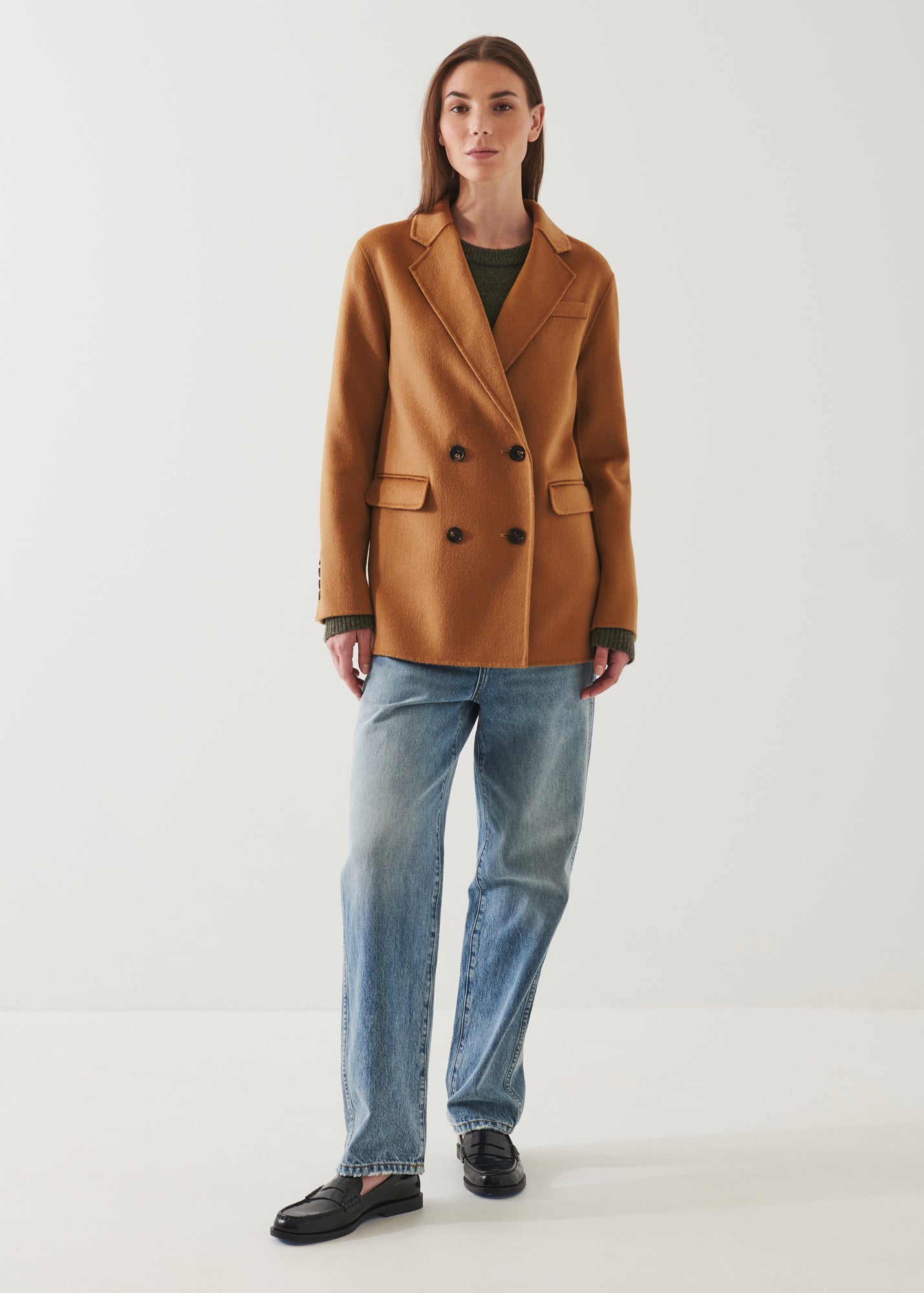DOUBLE BREASTED WOOL BLAZER | PATRICK ASSARAF.