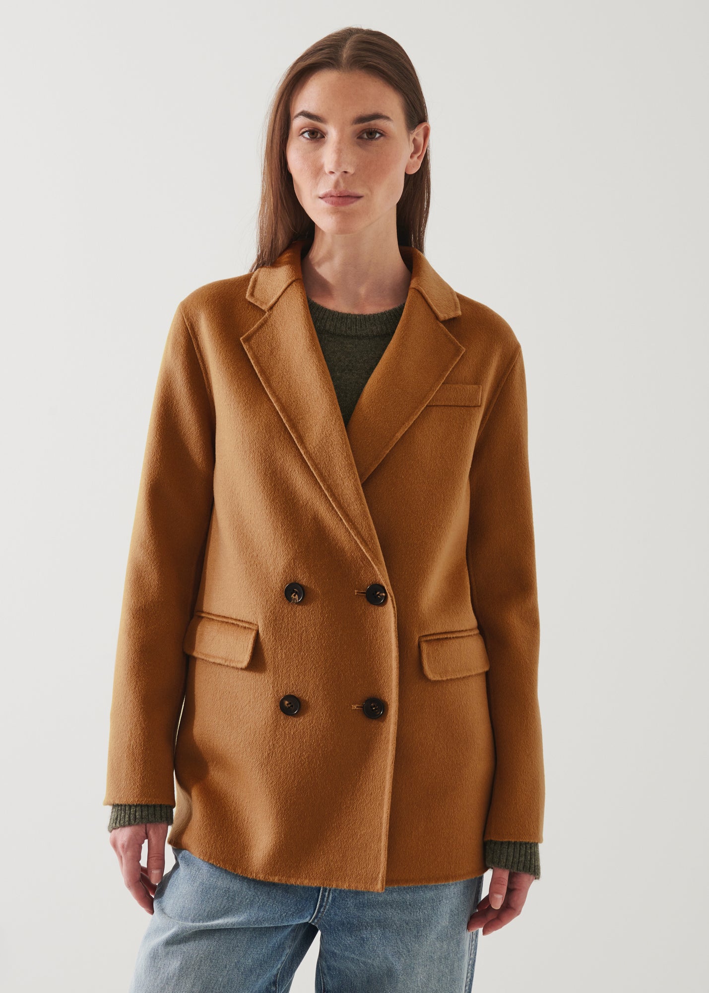DOUBLE BREASTED WOOL BLAZER | PATRICK ASSARAF.